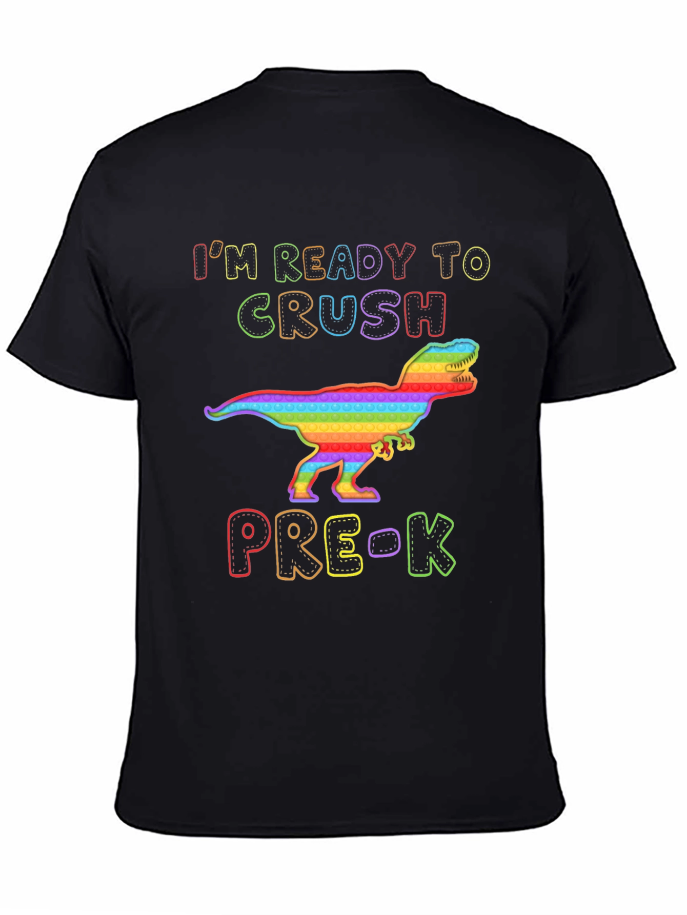 Ready to Crush Pre-K Dinosaur Pop It T-Shirt