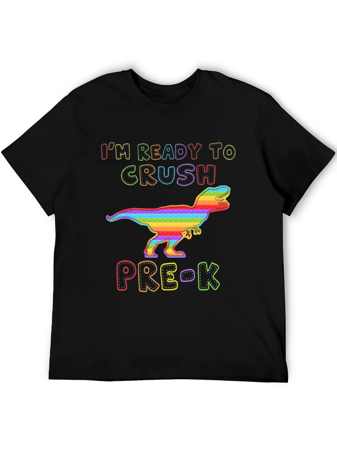 Ready to Crush Pre-K Dinosaur Pop It T-Shirt