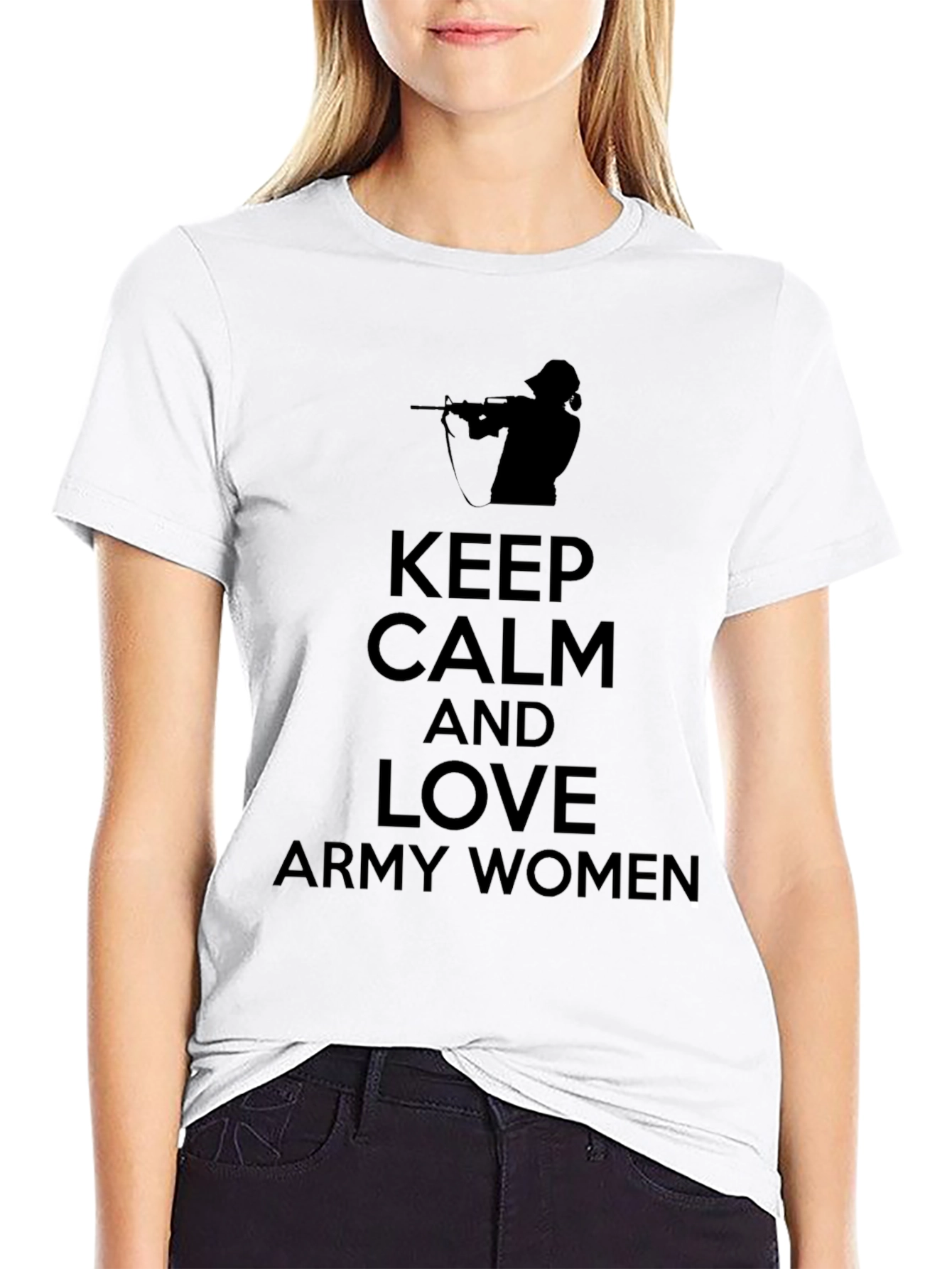 Keep Calm Army Women Tee