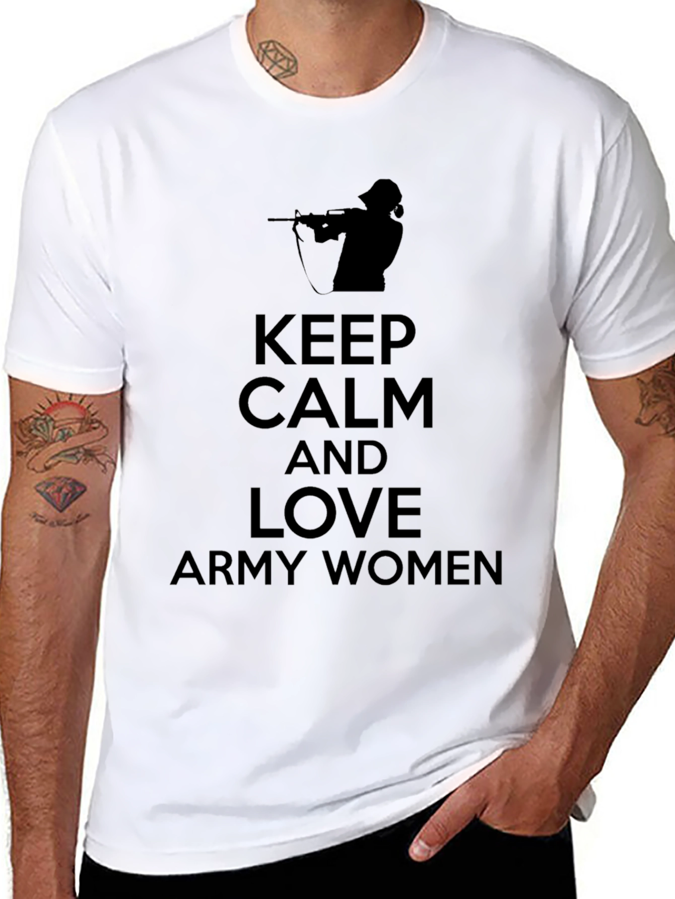 Keep Calm Army Women Tee