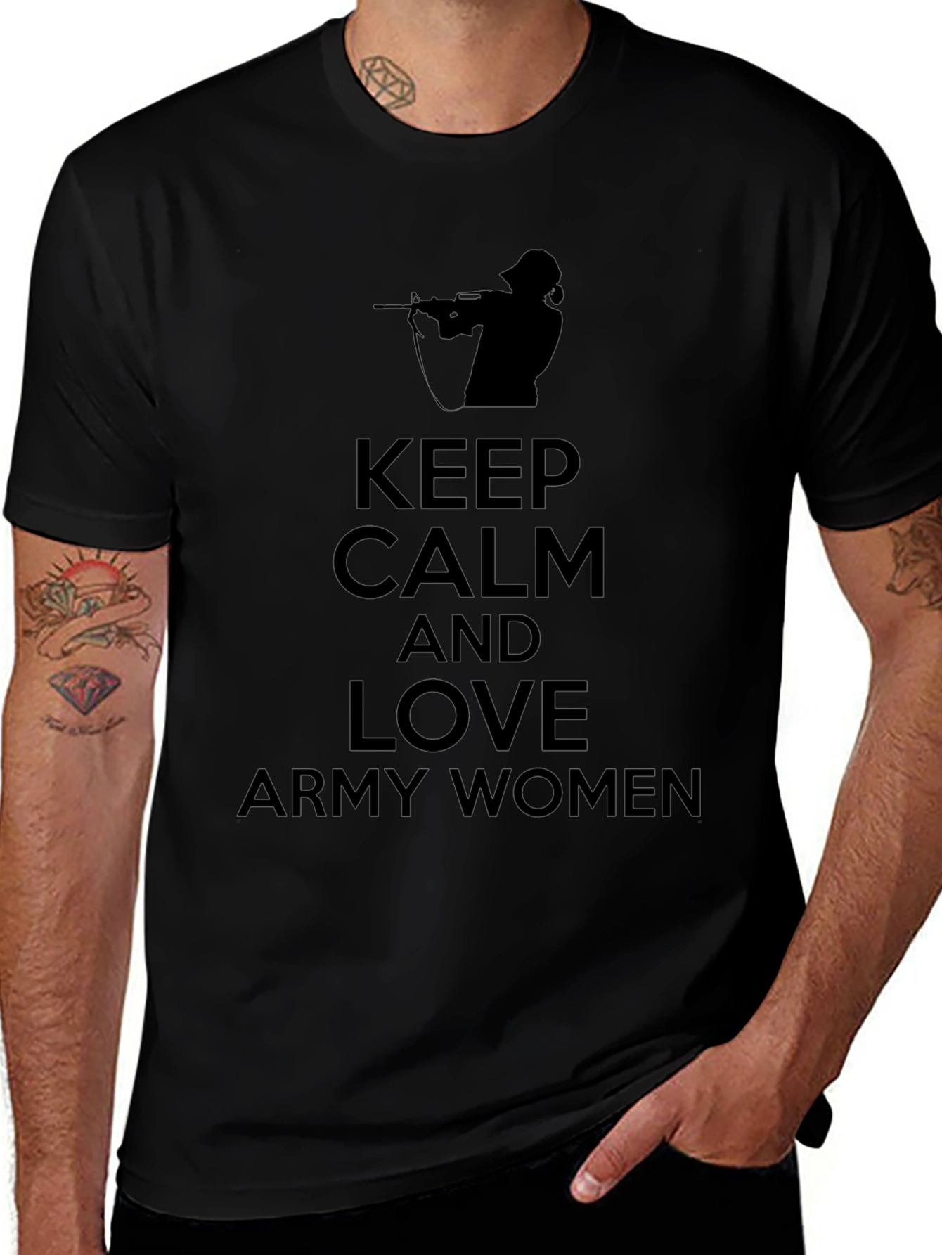 Keep Calm Army Women Tee
