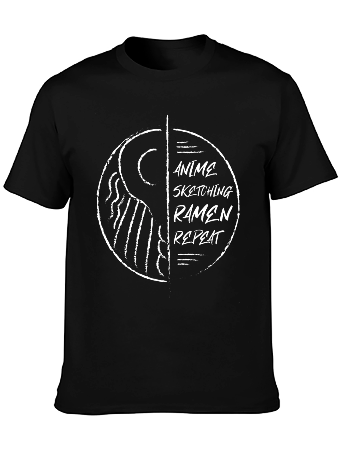 Anime Sketching Ramen Repeat Graphic Tee