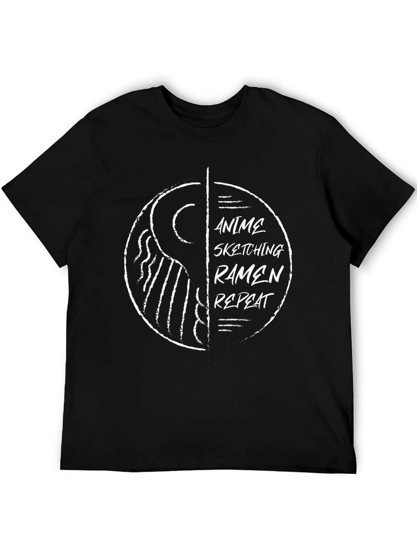 Anime Sketching Ramen Repeat Graphic Tee