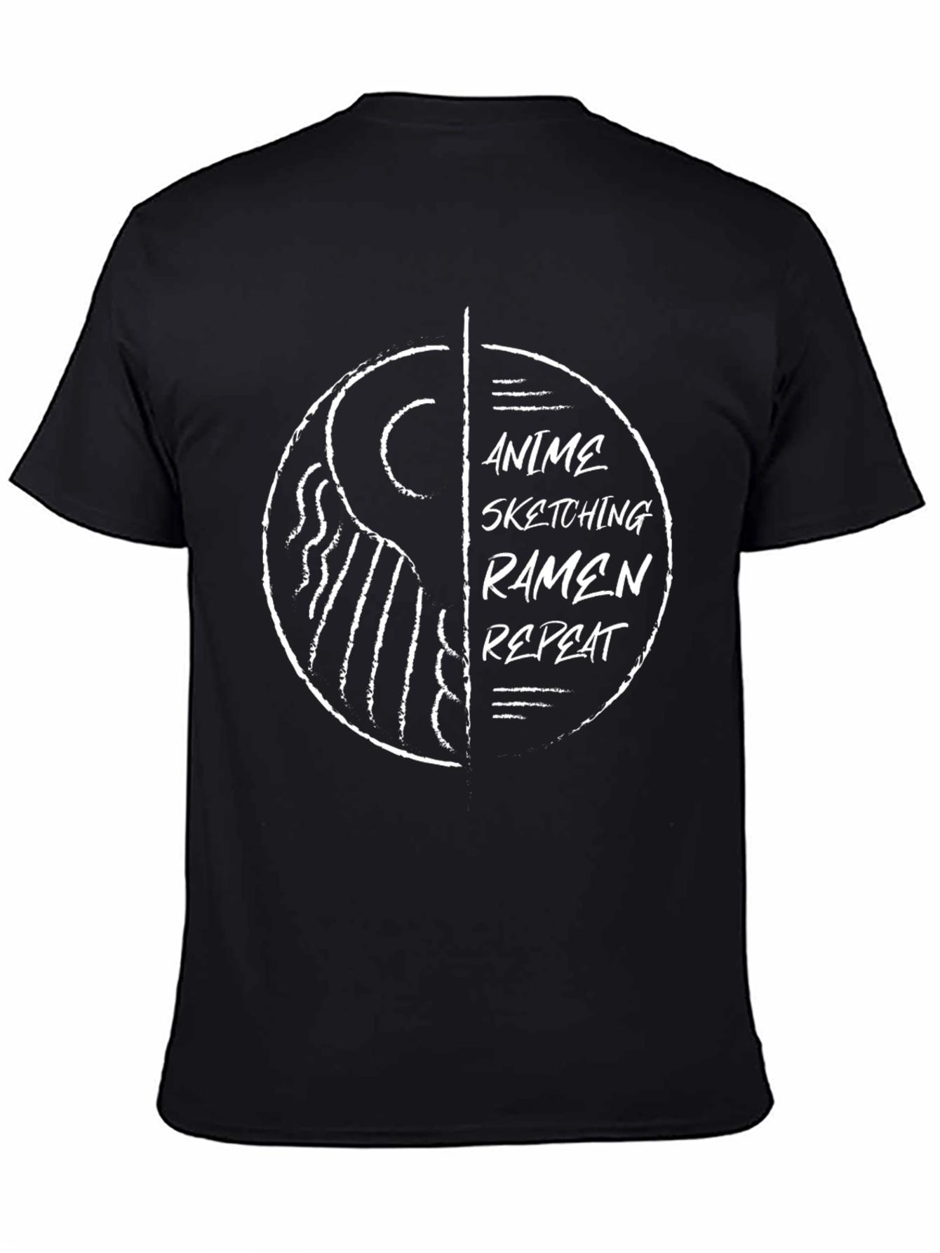 Anime Sketching Ramen Repeat Graphic Tee