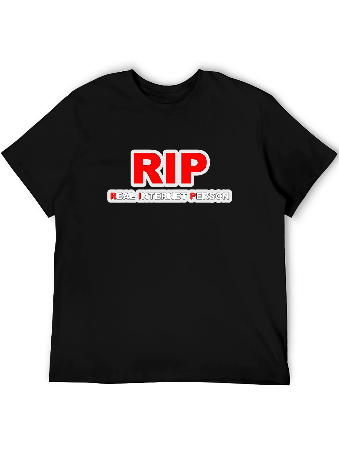 RIP Real Internet Person T-Shirt - Black