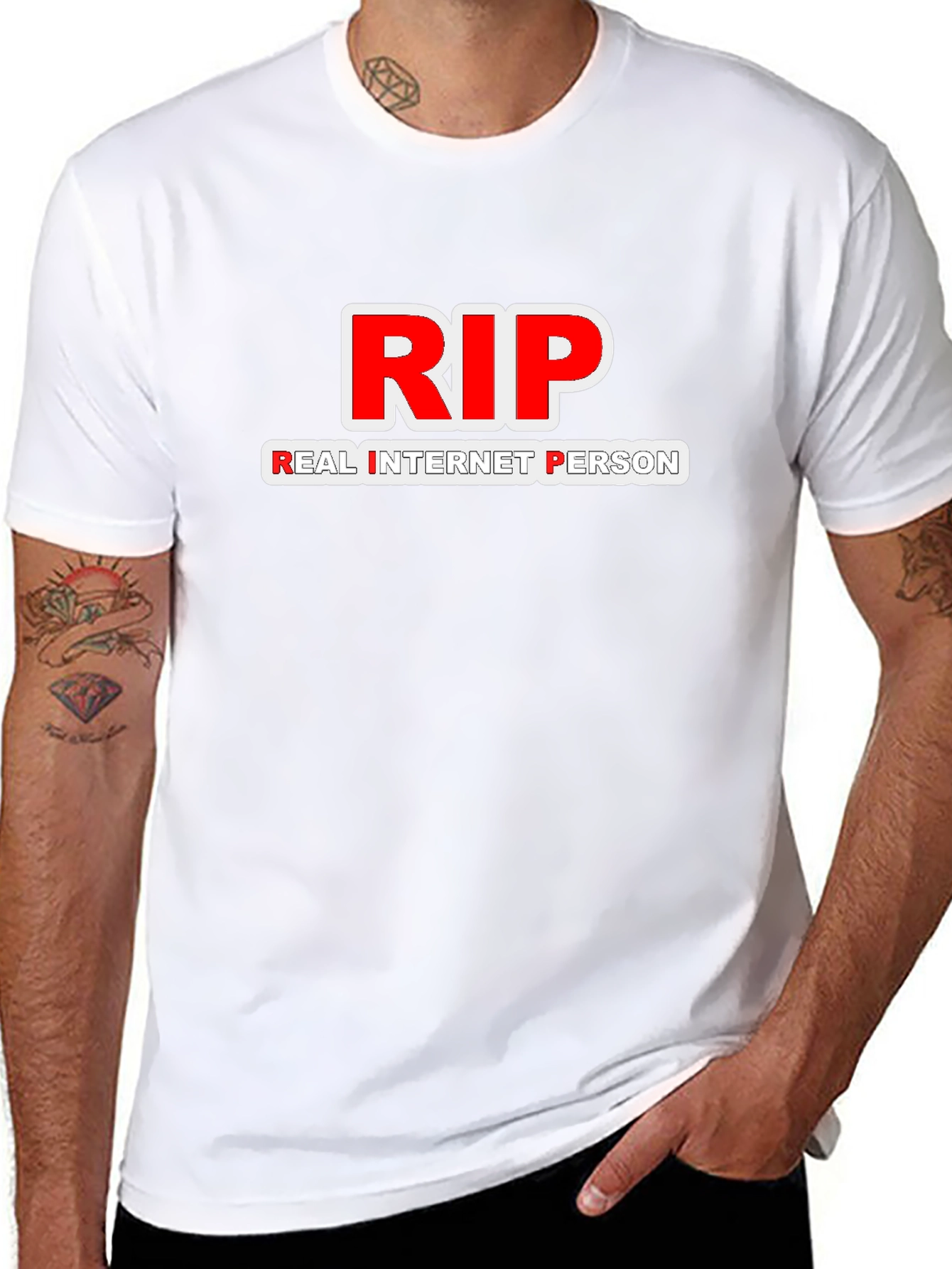 RIP Real Internet Person T-Shirt - Black