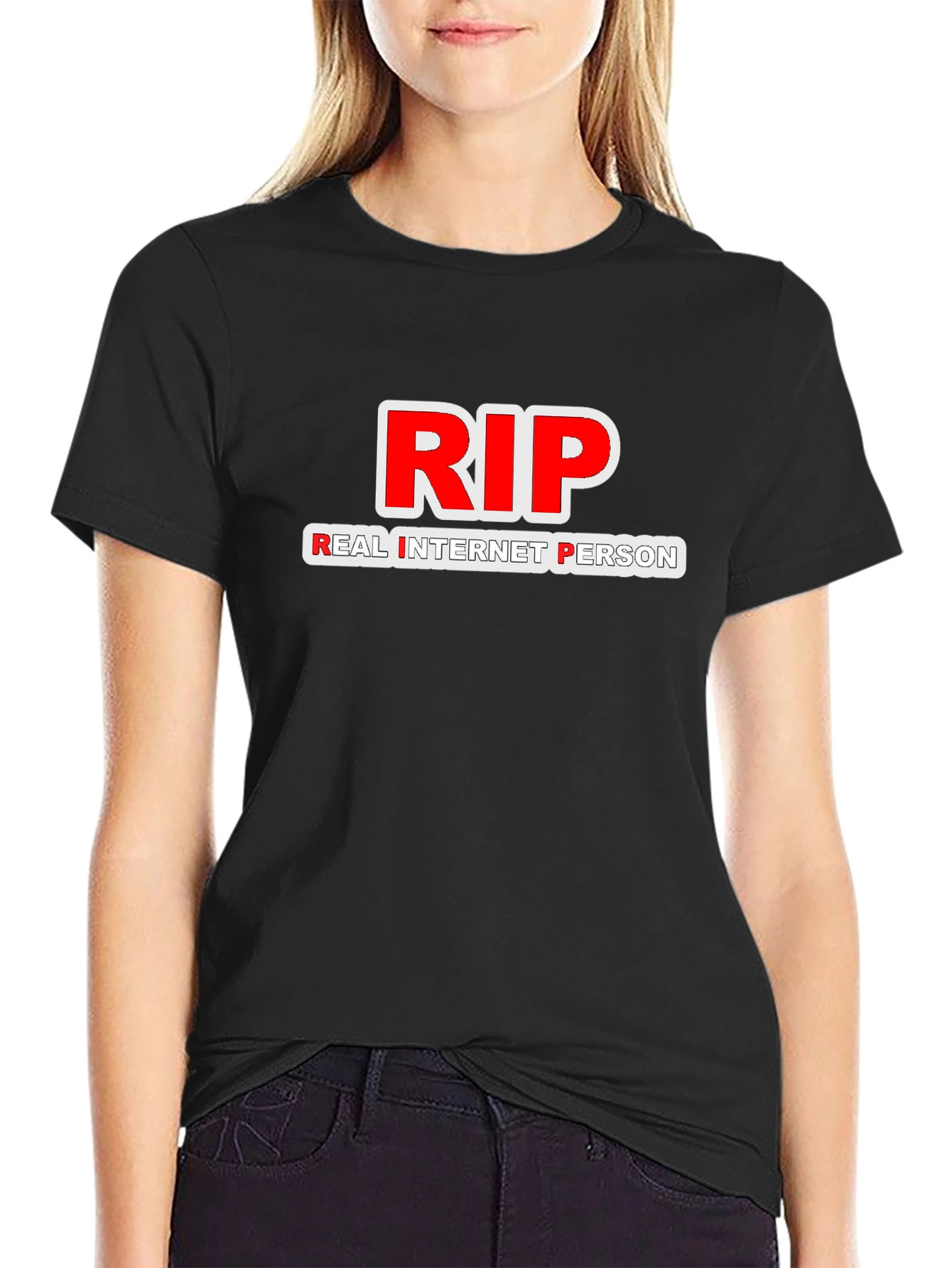 RIP Real Internet Person T-Shirt - Black