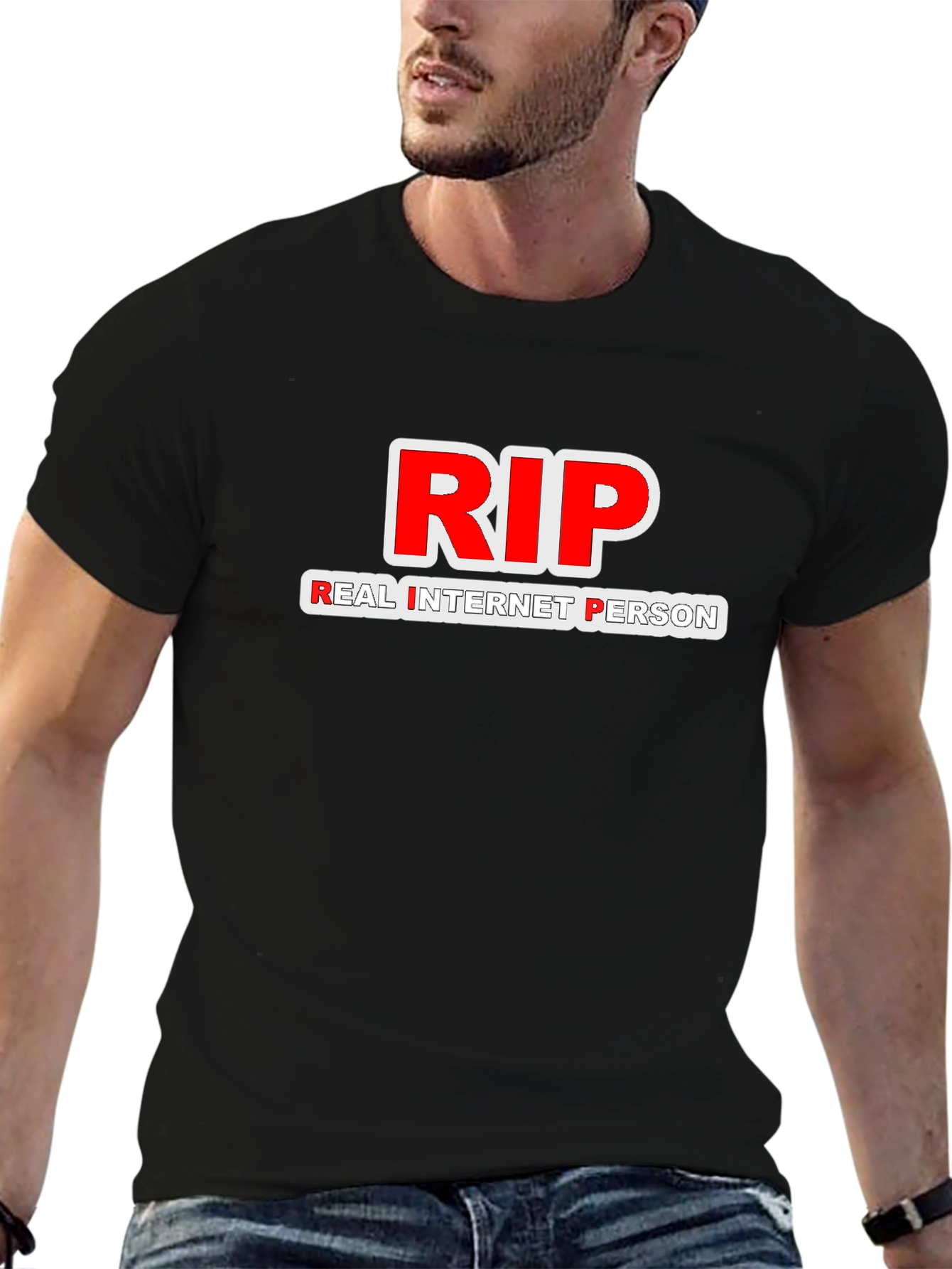 RIP Real Internet Person T-Shirt - Black