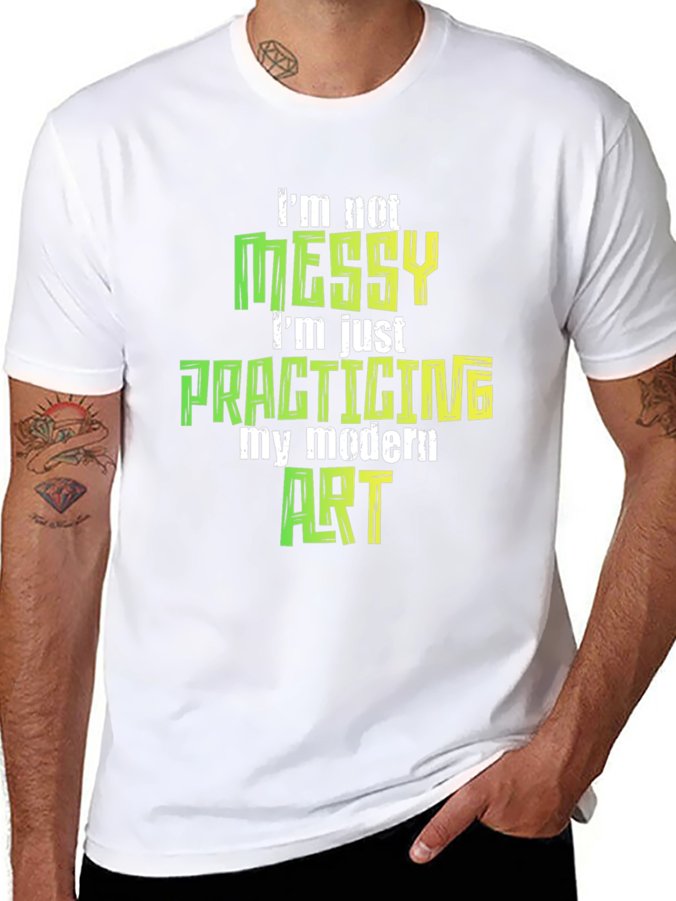 Im Not Messy Modern Art T-Shirt