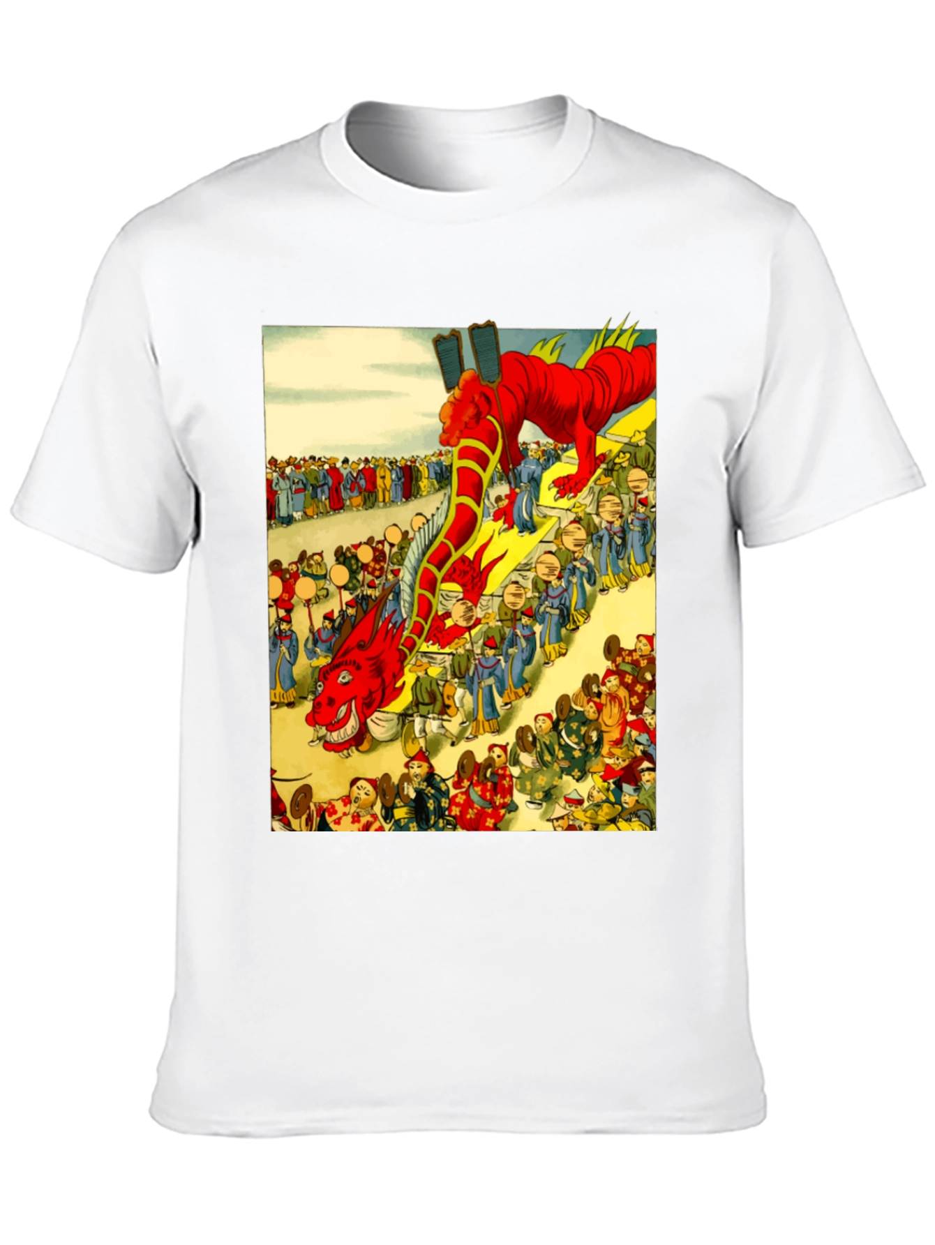 Dragon Parade Graphic Tee - Unique Design