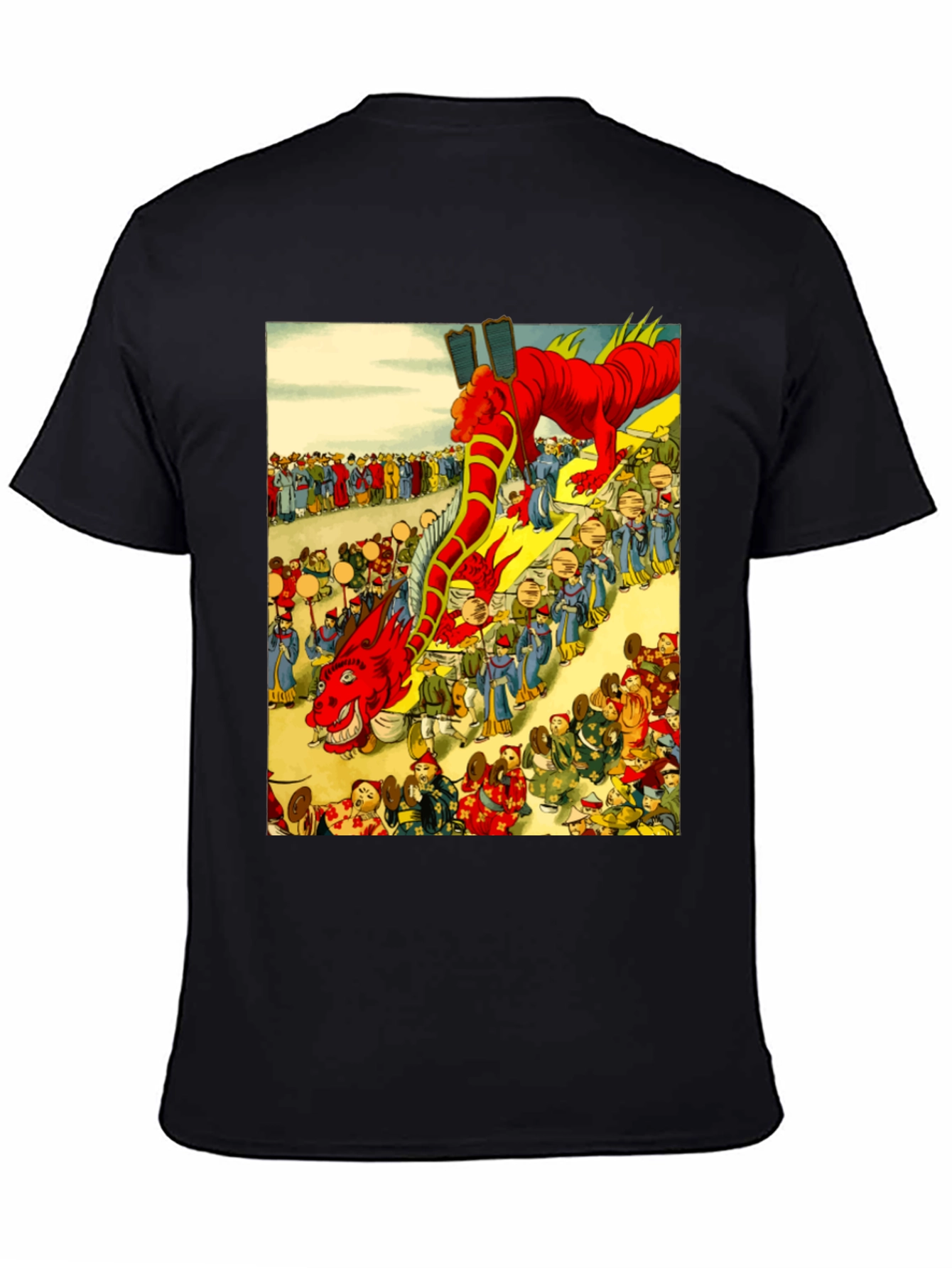 Dragon Parade Graphic Tee - Unique Design
