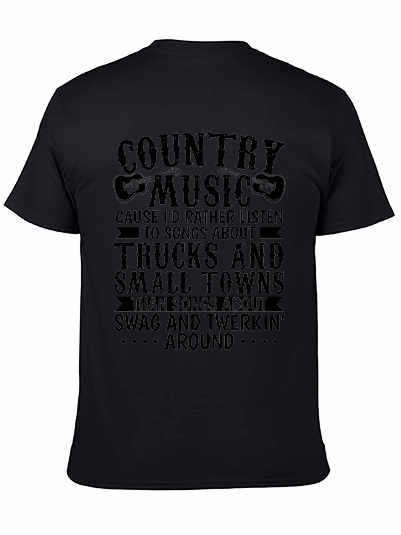 Country Music Lover T-Shirt - Trucks and Small Towns