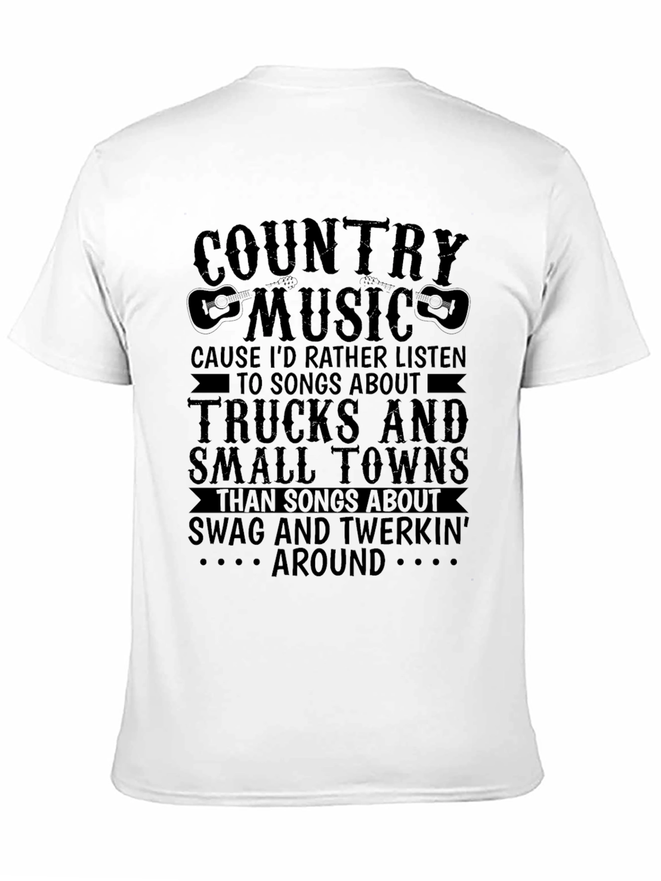 Country Music Lover T-Shirt - Trucks and Small Towns
