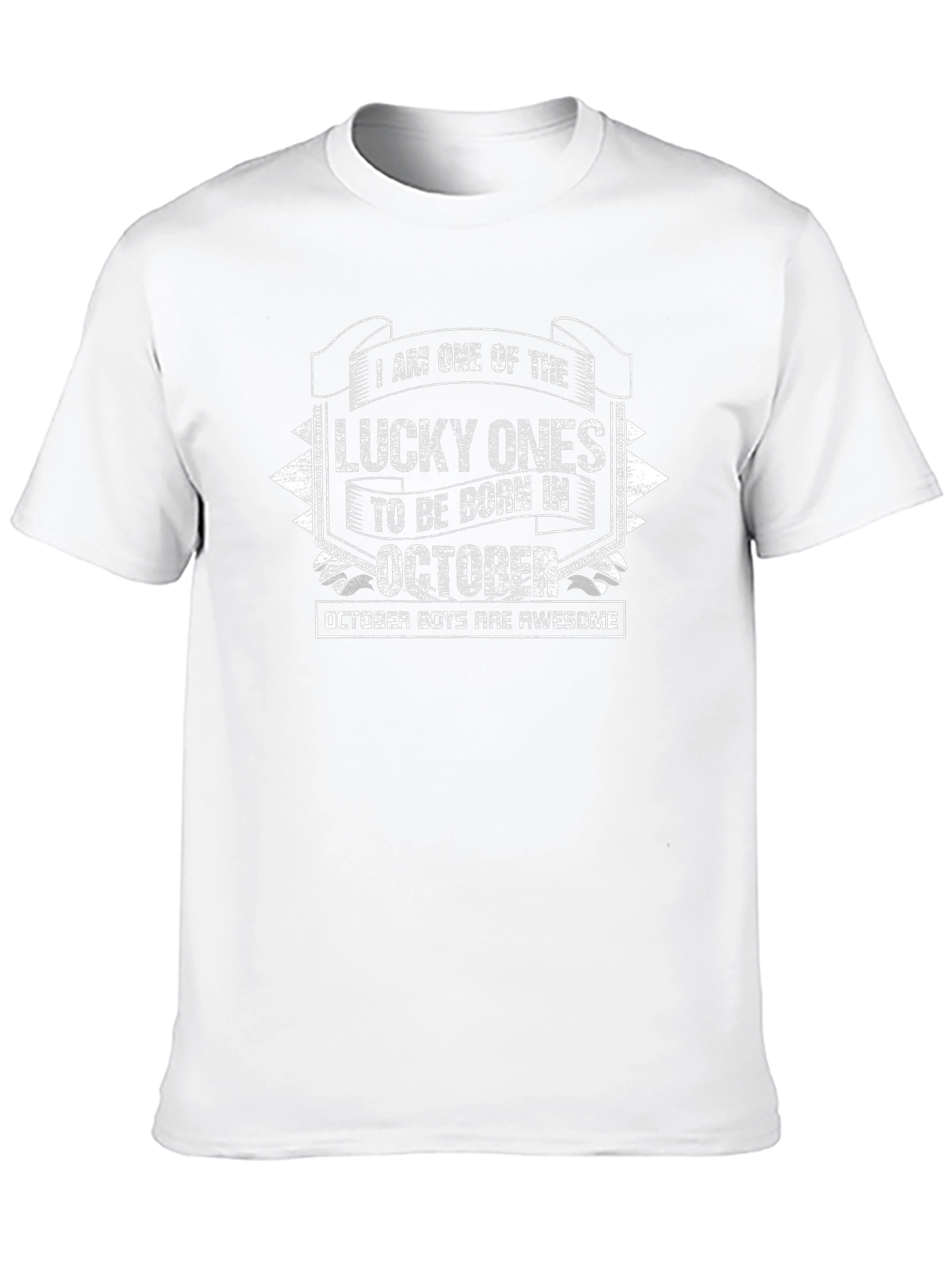 Lucky October Birthday T-Shirt - Awesome Boys Tee