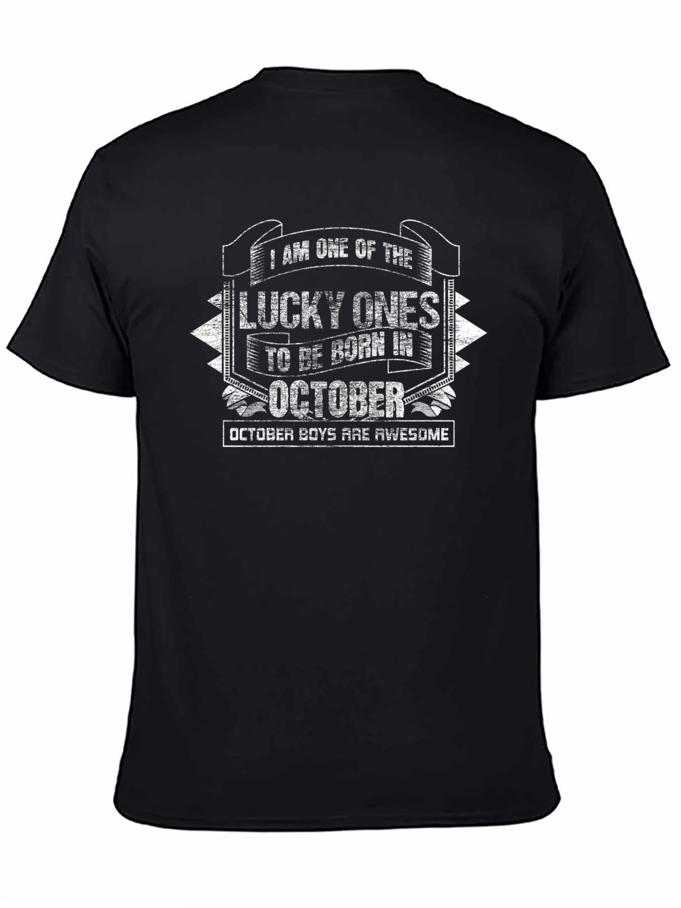 Lucky October Birthday T-Shirt - Awesome Boys Tee