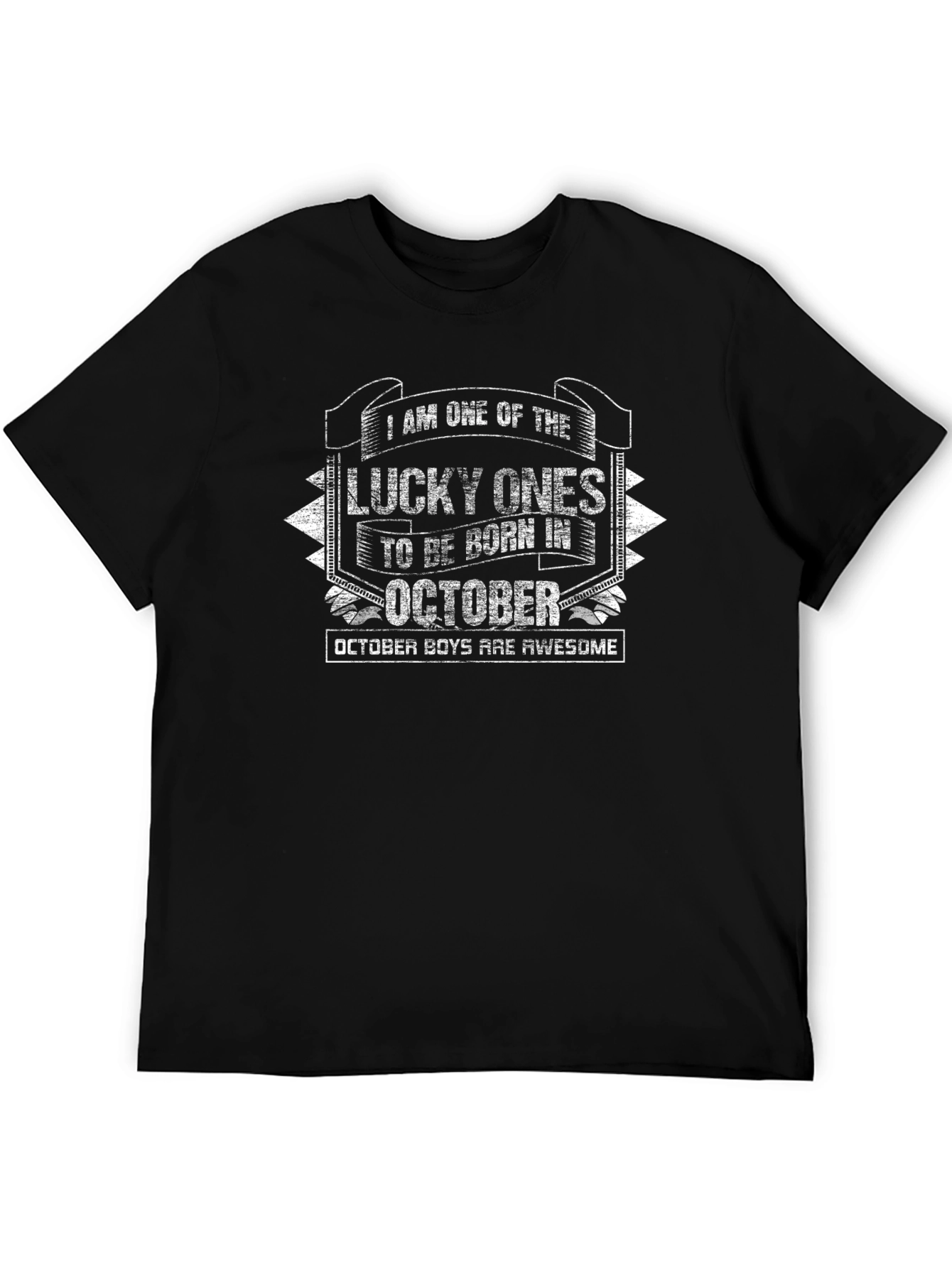 Lucky October Birthday T-Shirt - Awesome Boys Tee