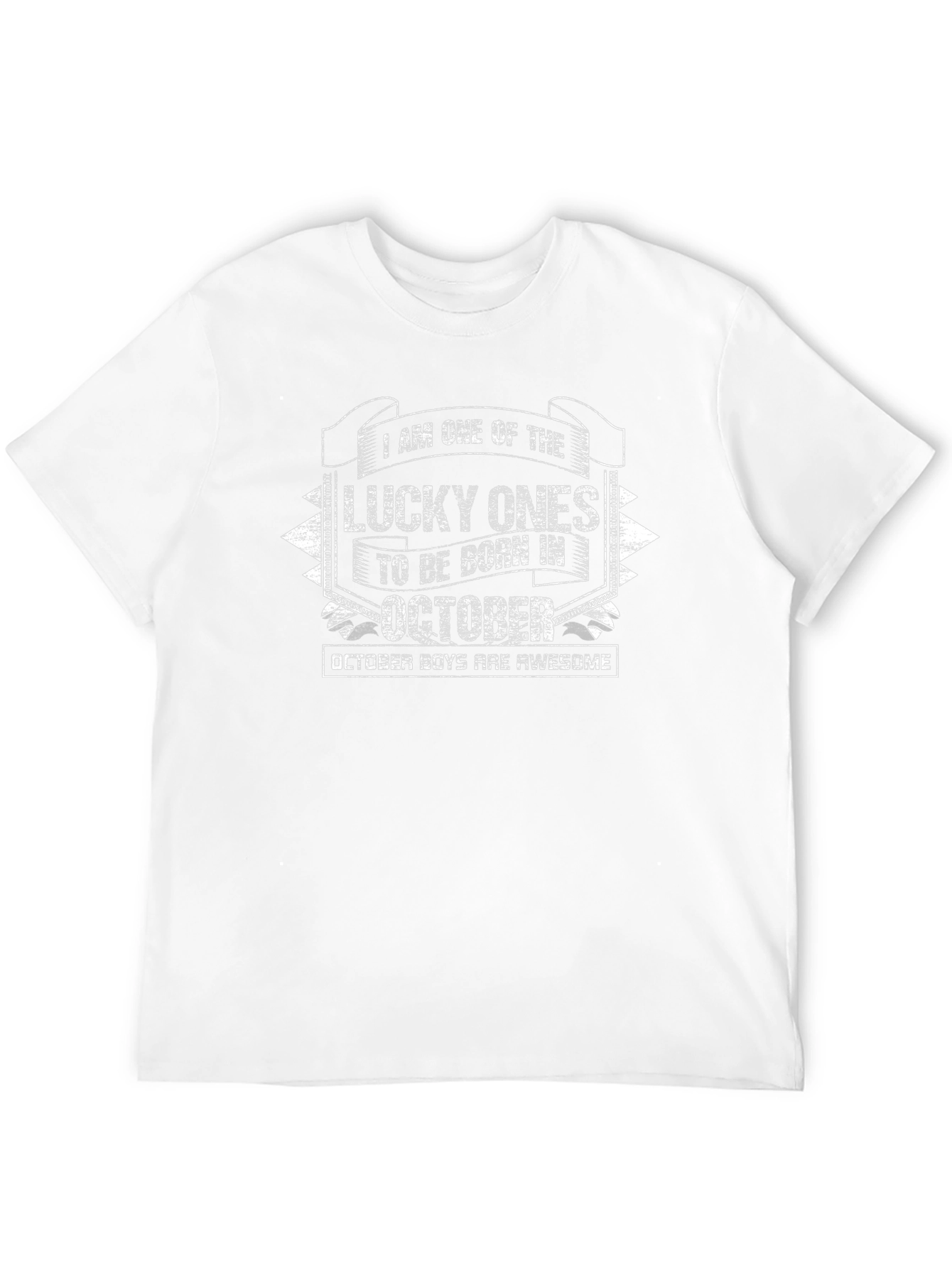 Lucky October Birthday T-Shirt - Awesome Boys Tee