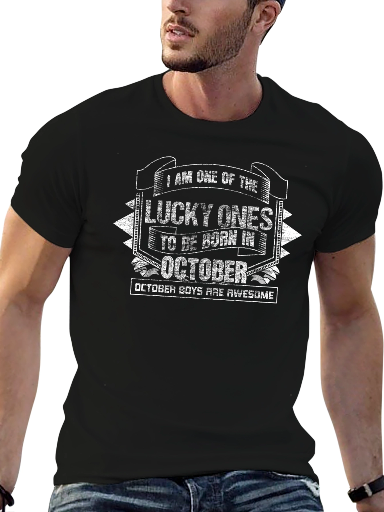 Lucky October Birthday T-Shirt - Awesome Boys Tee