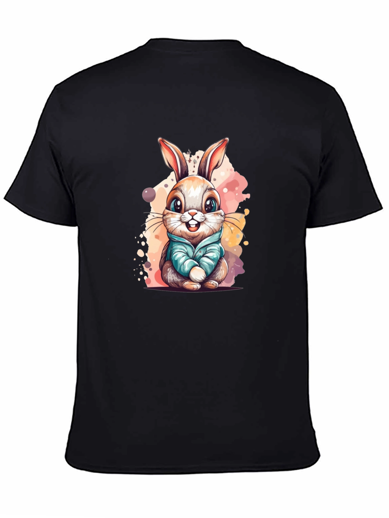 Cute Cartoon Bunny Rabbit Graphic T-Shirt