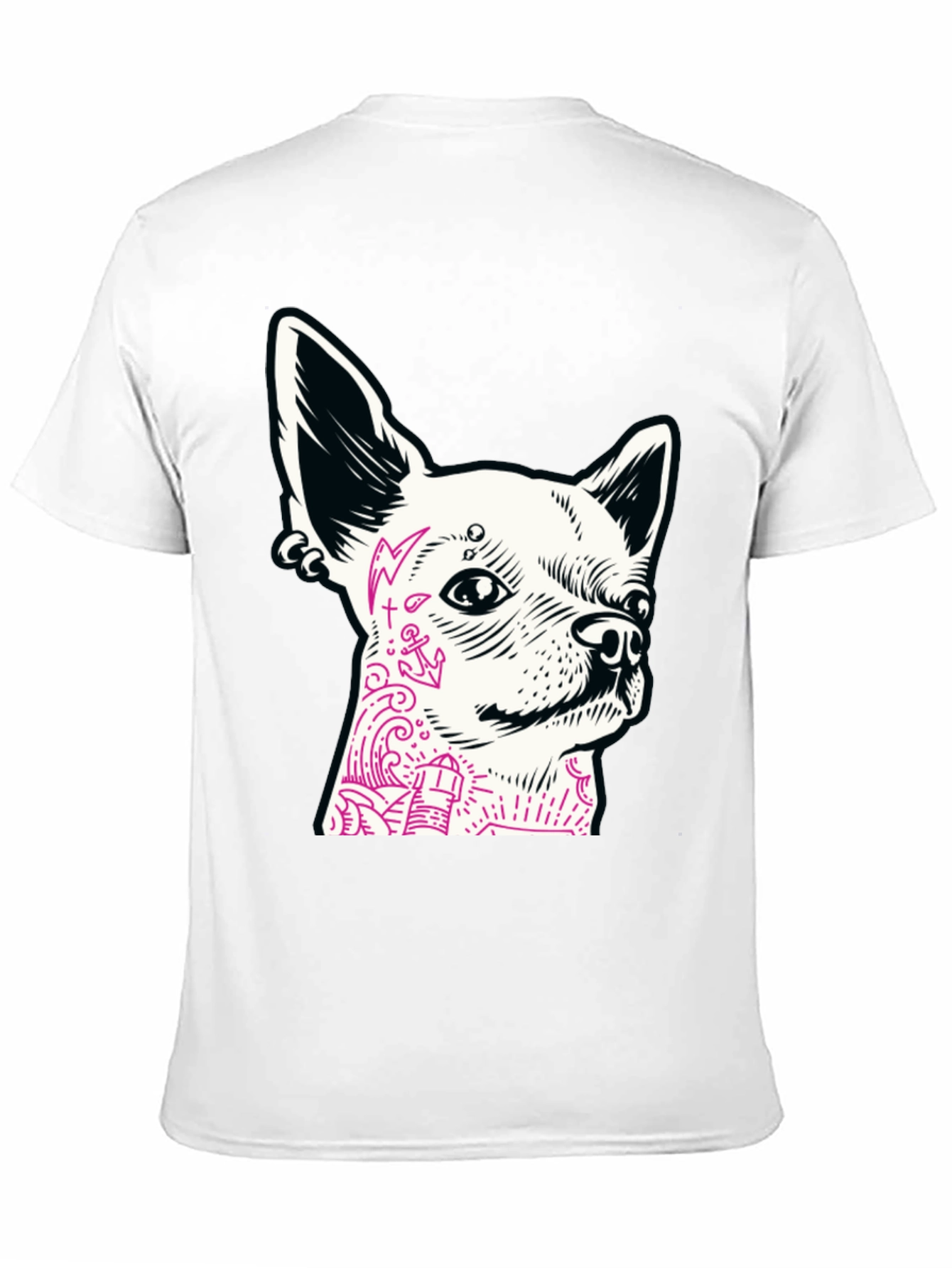 Dog Tattoo Graphic T-Shirt