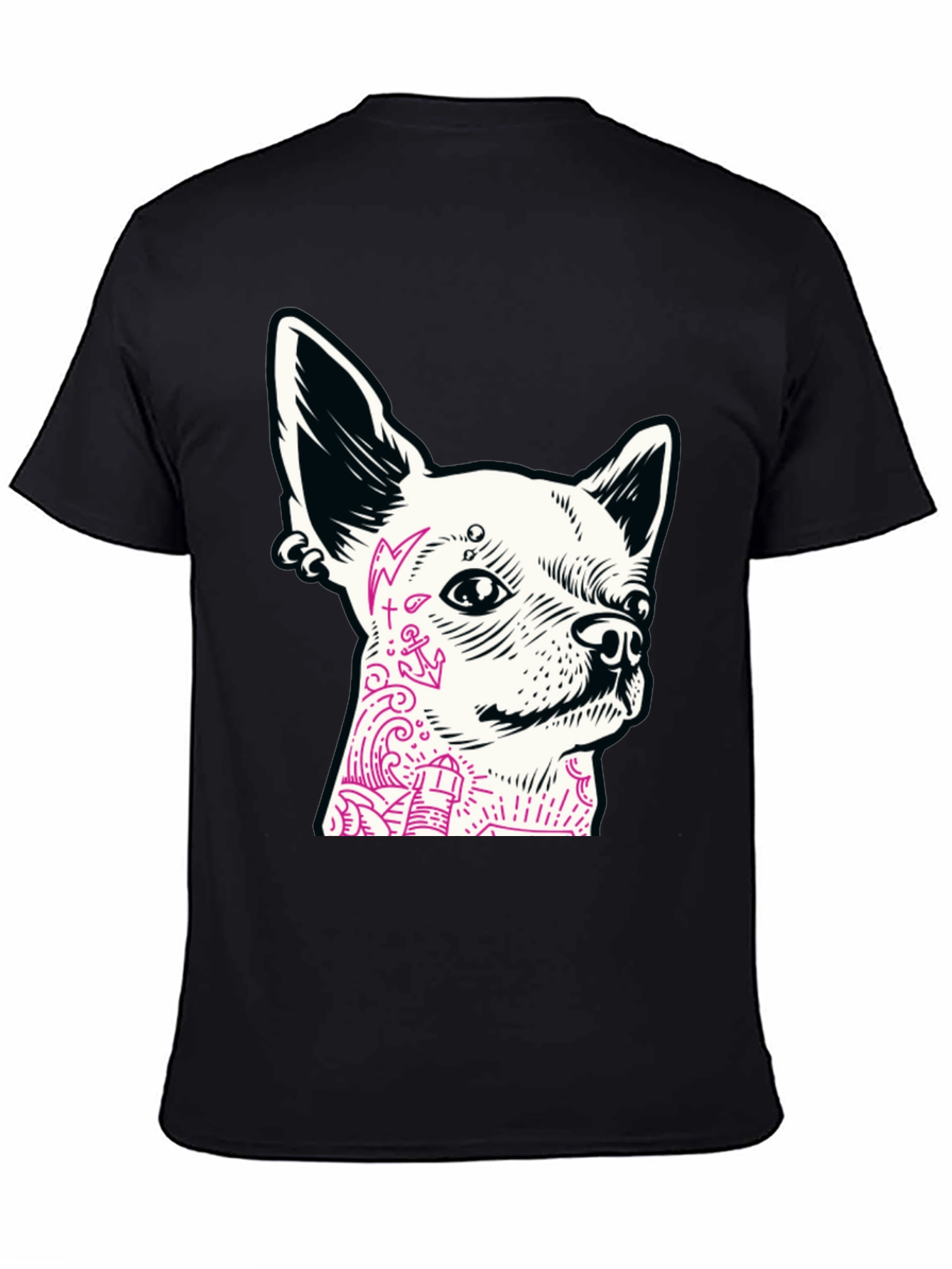 Dog Tattoo Graphic T-Shirt