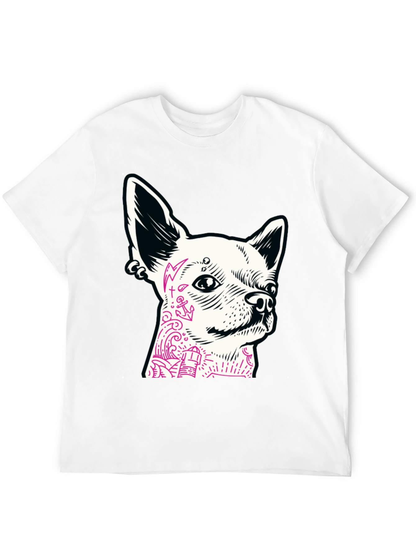 Dog Tattoo Graphic T-Shirt
