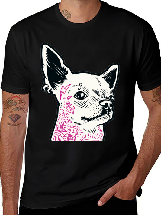 Dog Tattoo Graphic T-Shirt