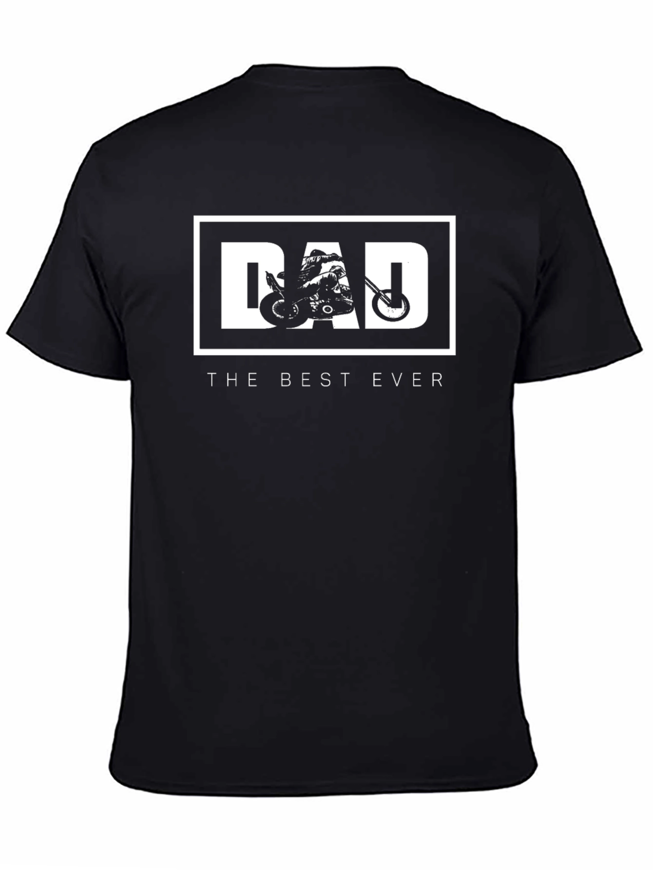 Dad The Best Ever Motorcycle Graphic T-Shirt