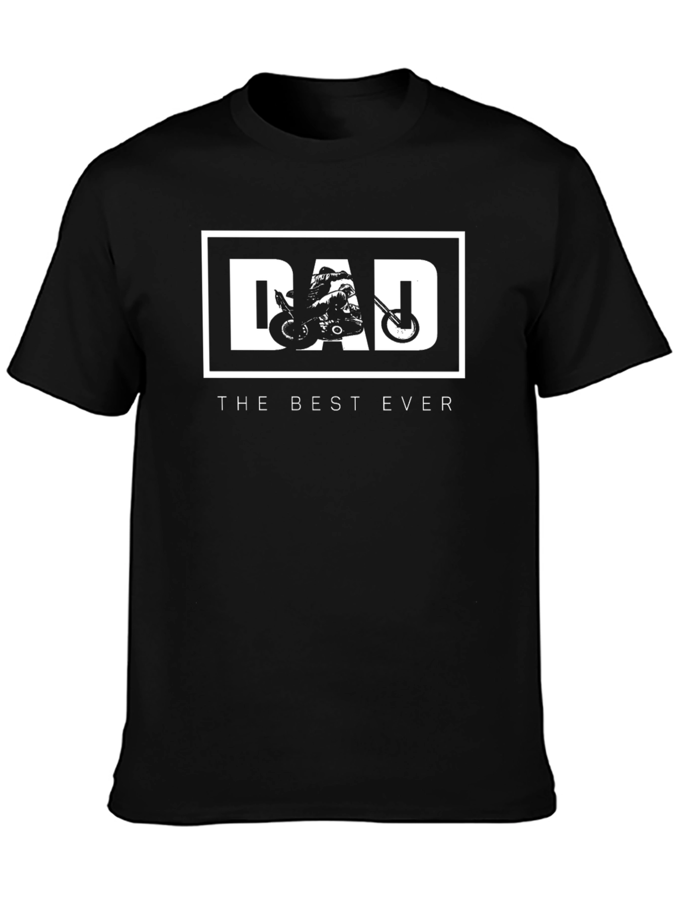 Dad The Best Ever Motorcycle Graphic T-Shirt