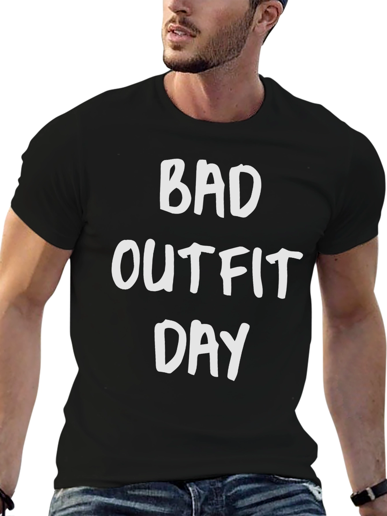 Bad Outfit Day Funny Graphic T-Shirt