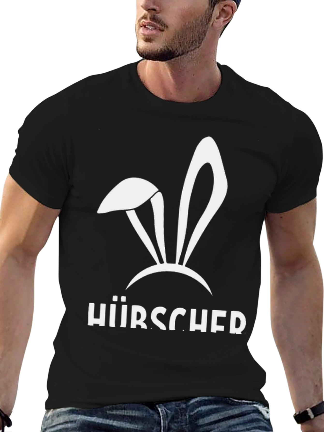Hirsche Funny Bunny Ears T-Shirt