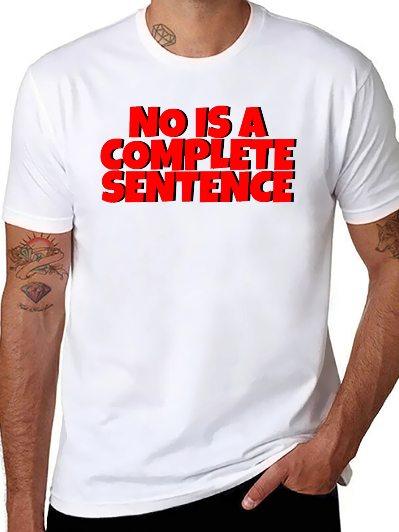 Sarcastic T-Shirt: No Is A Complete Sentence