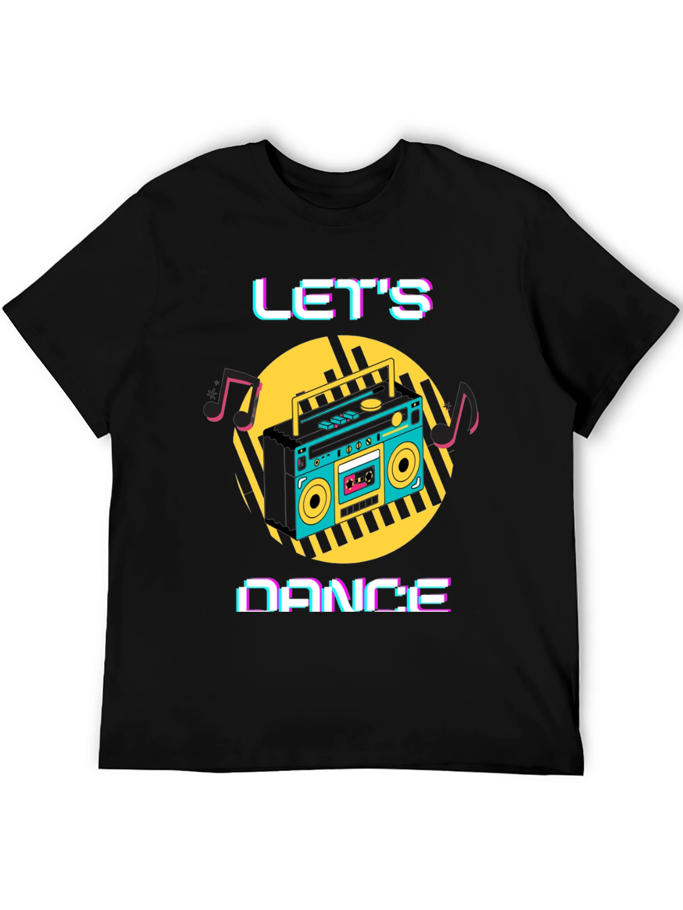 Lets Dance Retro Boombox T-Shirt