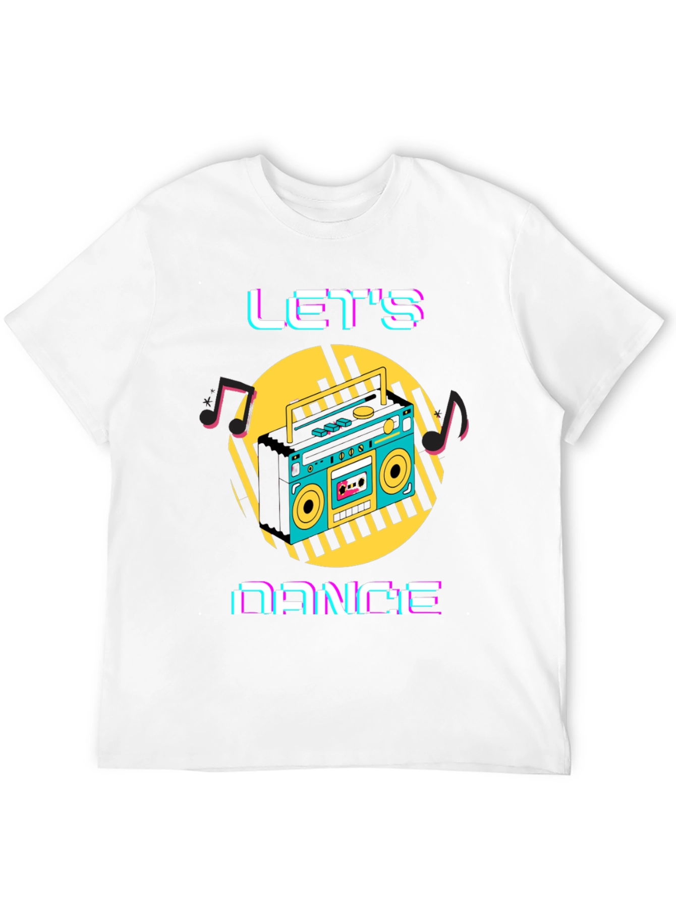 Lets Dance Retro Boombox T-Shirt