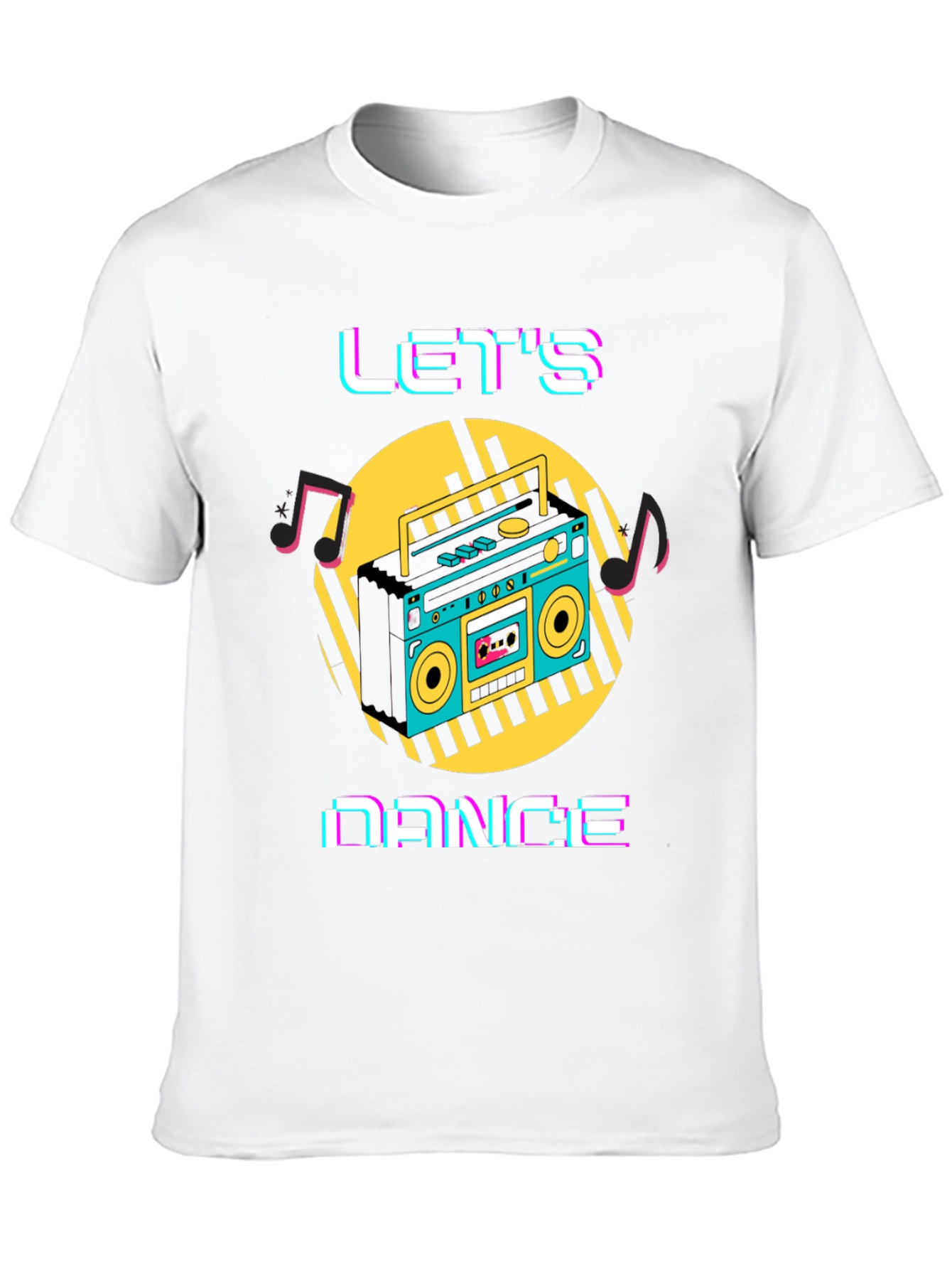 Lets Dance Retro Boombox T-Shirt