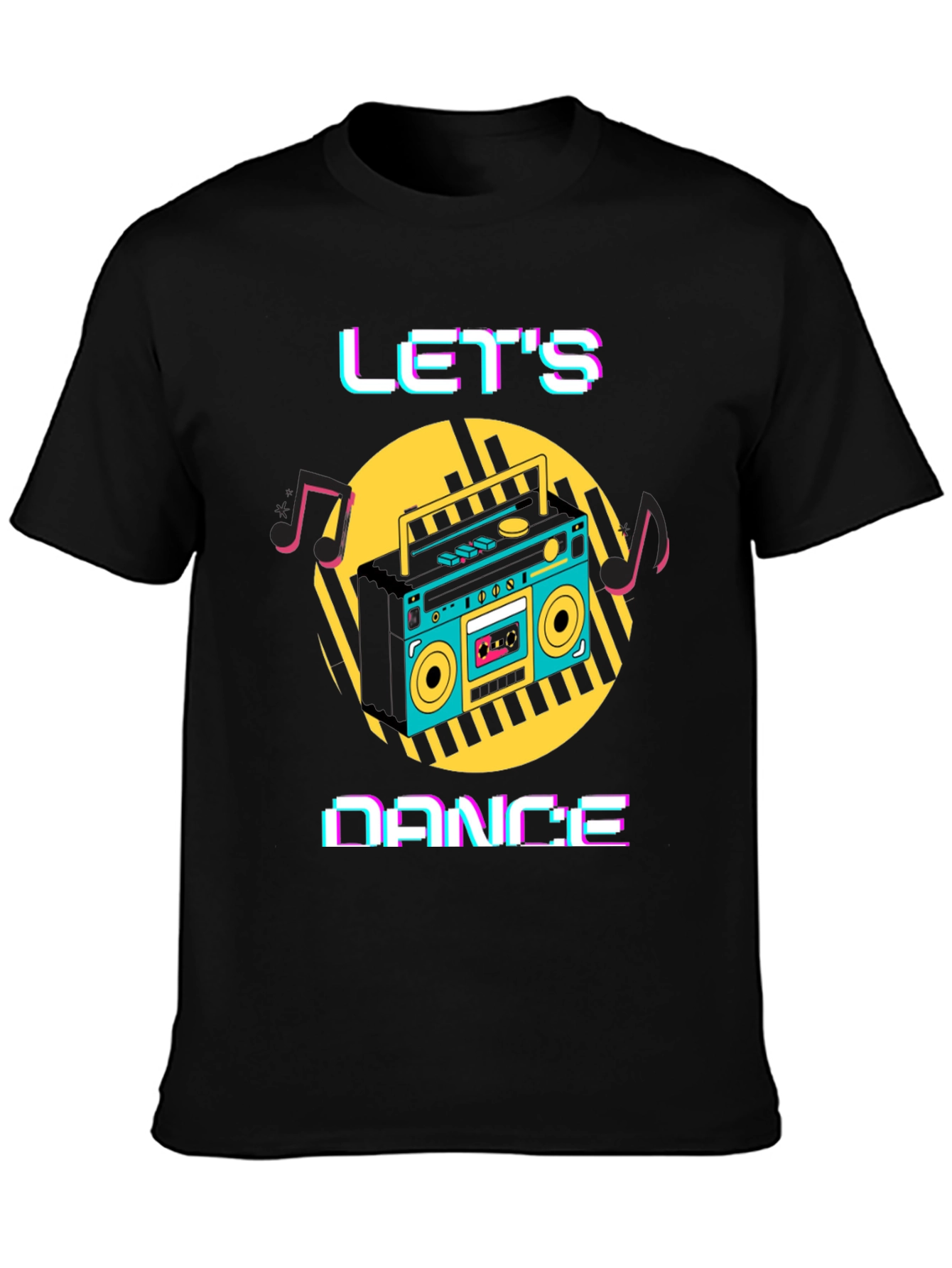 Lets Dance Retro Boombox T-Shirt