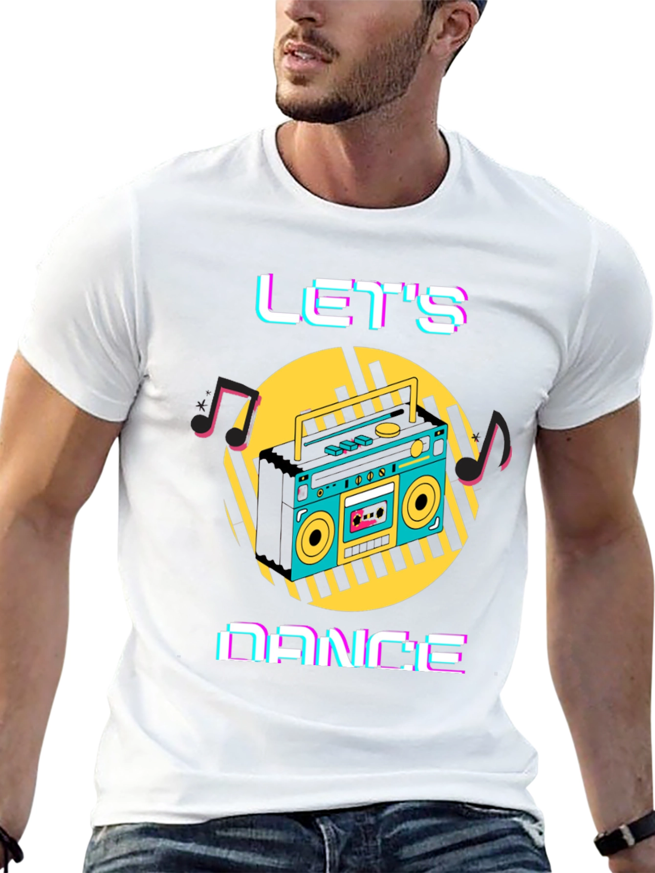 Lets Dance Retro Boombox T-Shirt