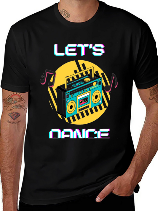Lets Dance Retro Boombox T-Shirt