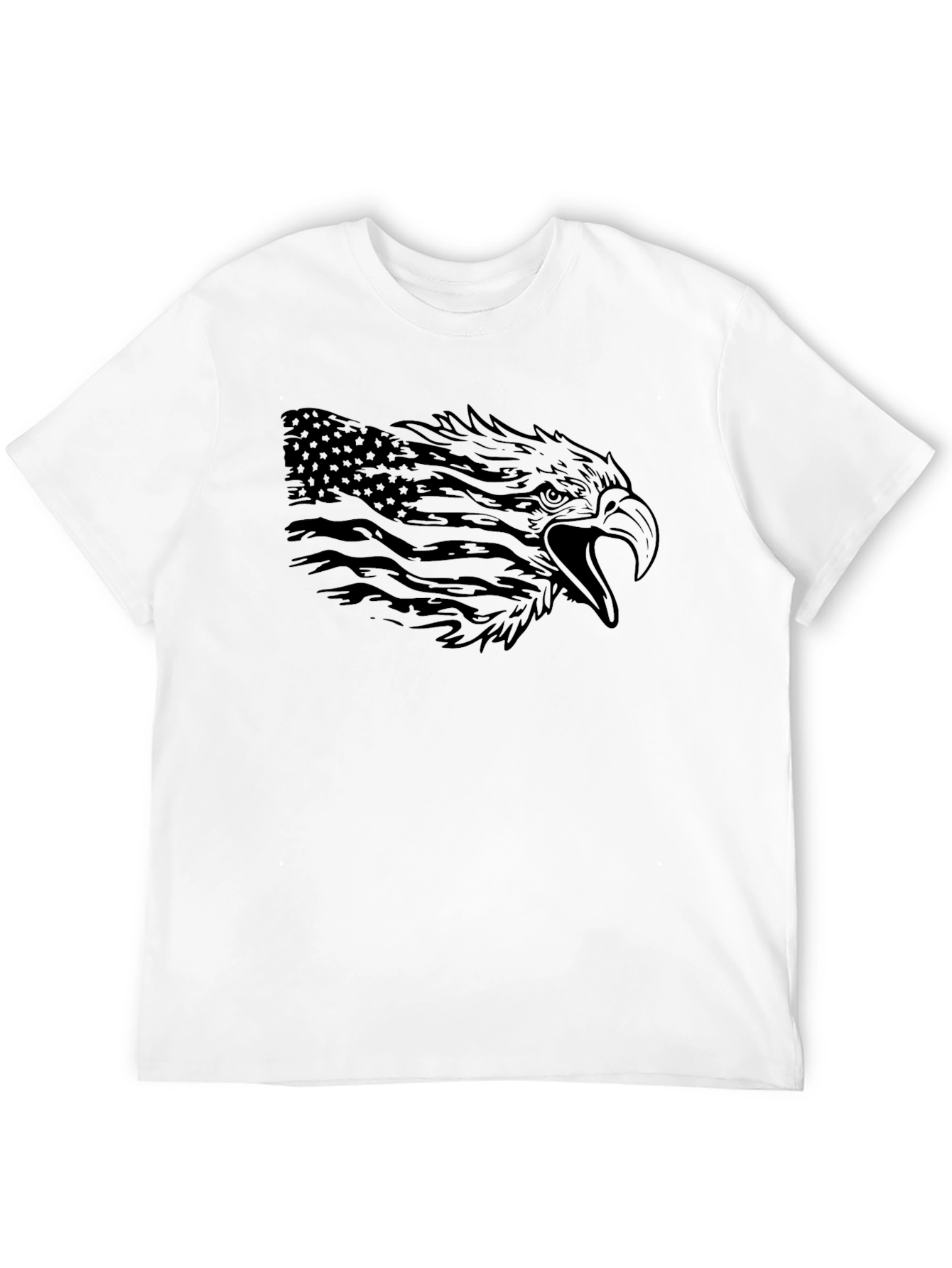 American Eagle Flag Graphic Black T-Shirt