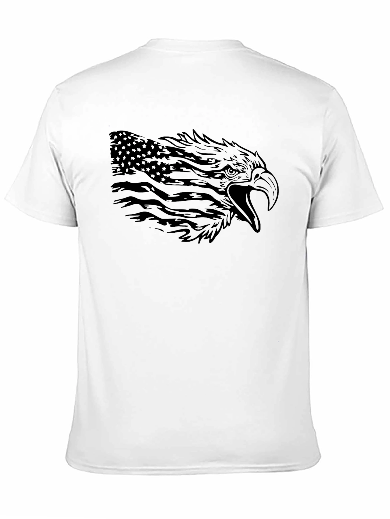 American Eagle Flag Graphic Black T-Shirt