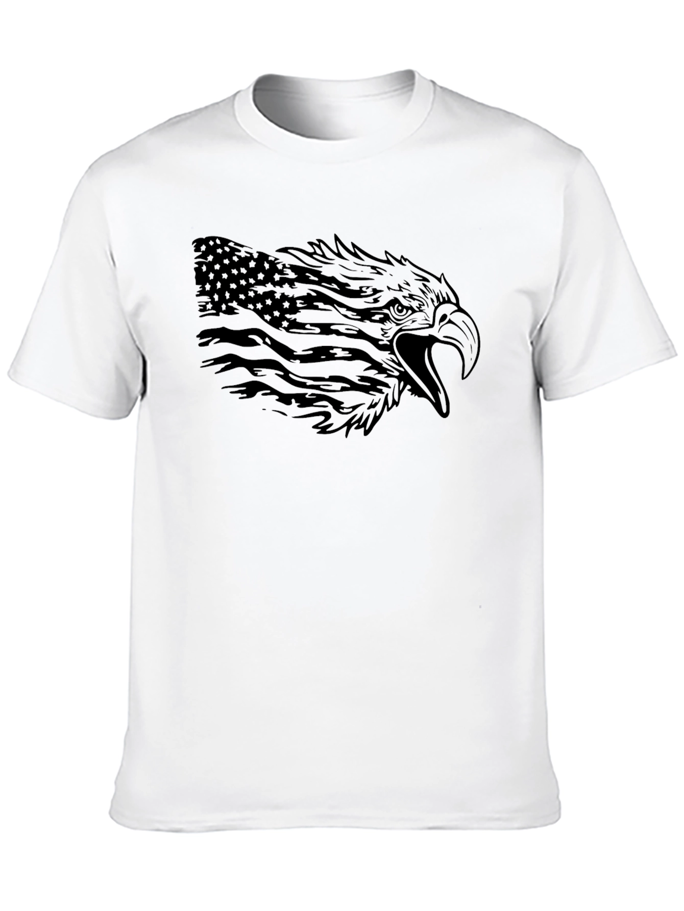 American Eagle Flag Graphic Black T-Shirt