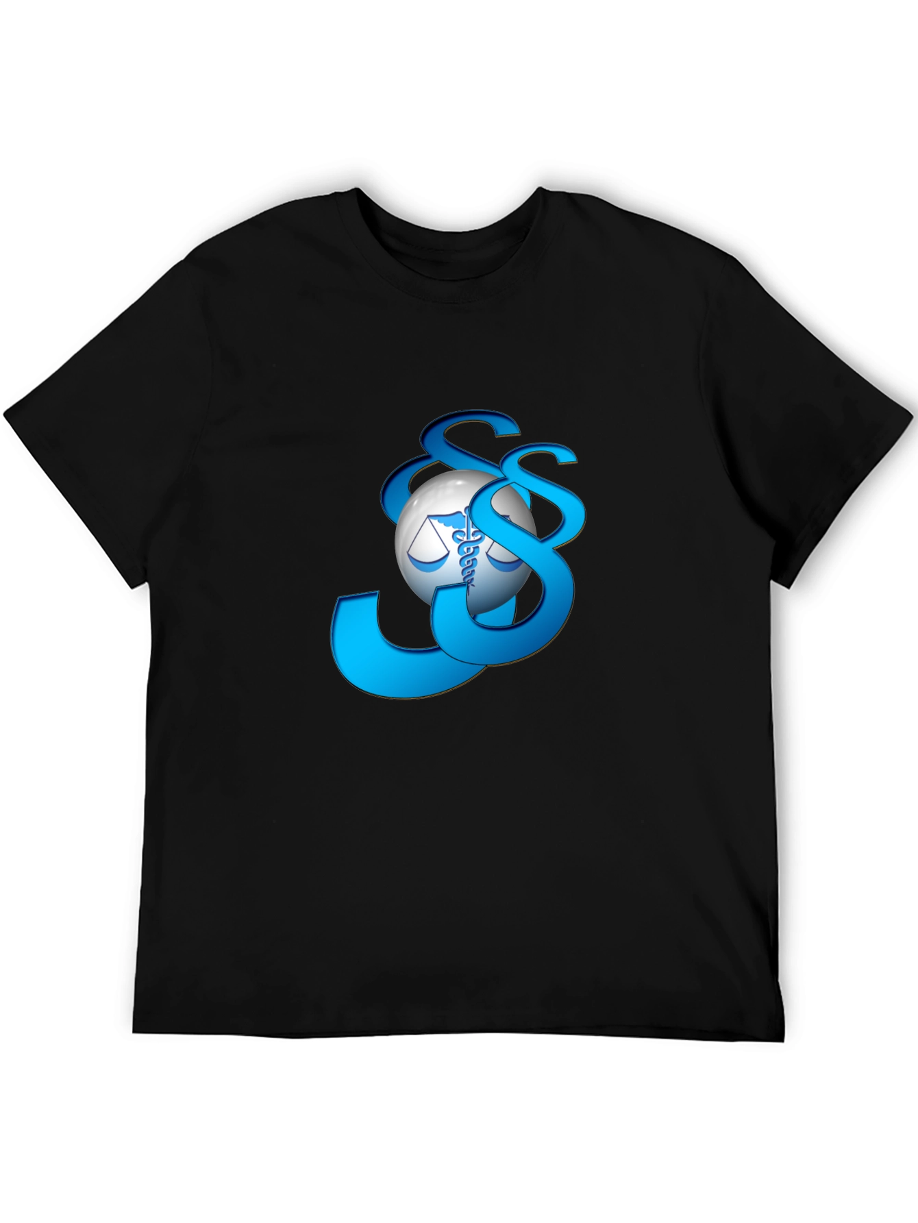 Medical Law Symbol Graphic Tee - Black