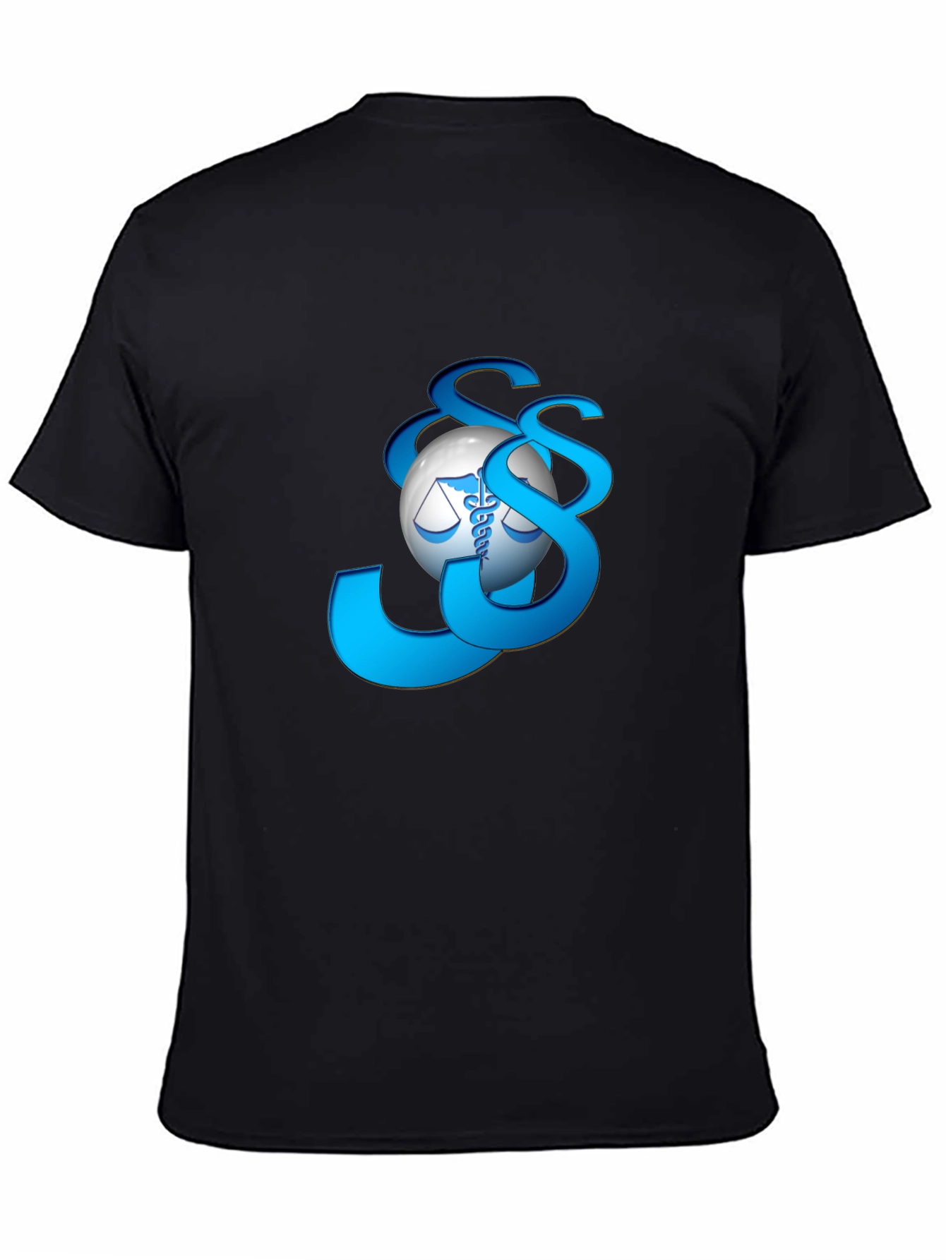 Medical Law Symbol Graphic Tee - Black