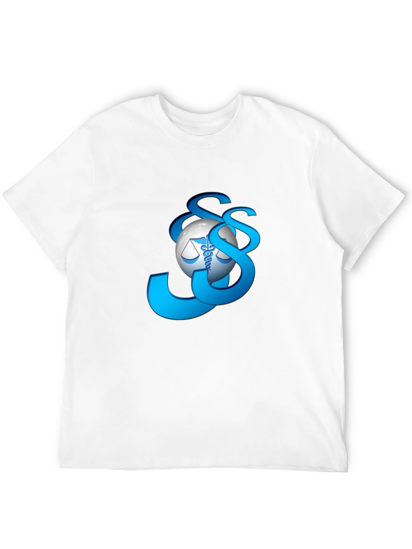 Medical Law Symbol Graphic Tee - Black