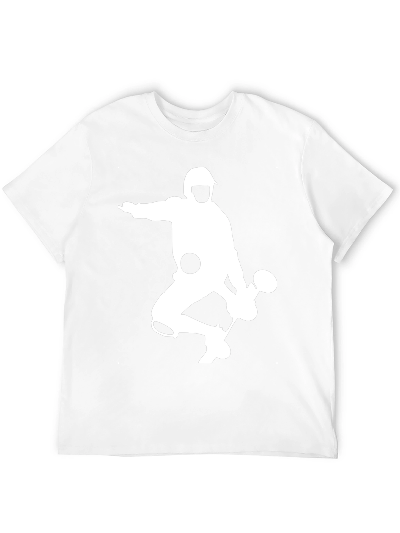 Fencing Silhouette Graphic Tee - Black Cotton Blend