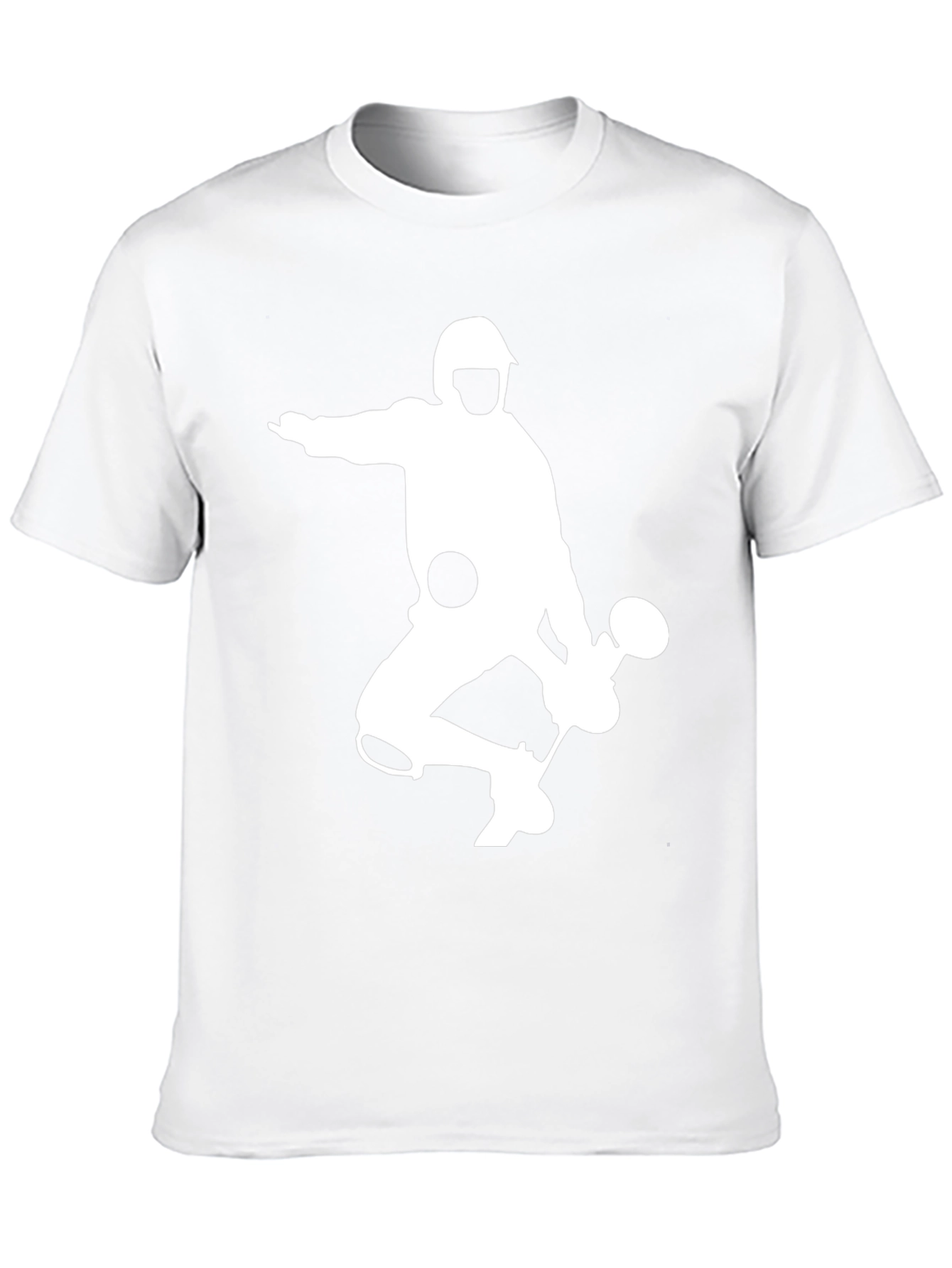 Fencing Silhouette Graphic Tee - Black Cotton Blend