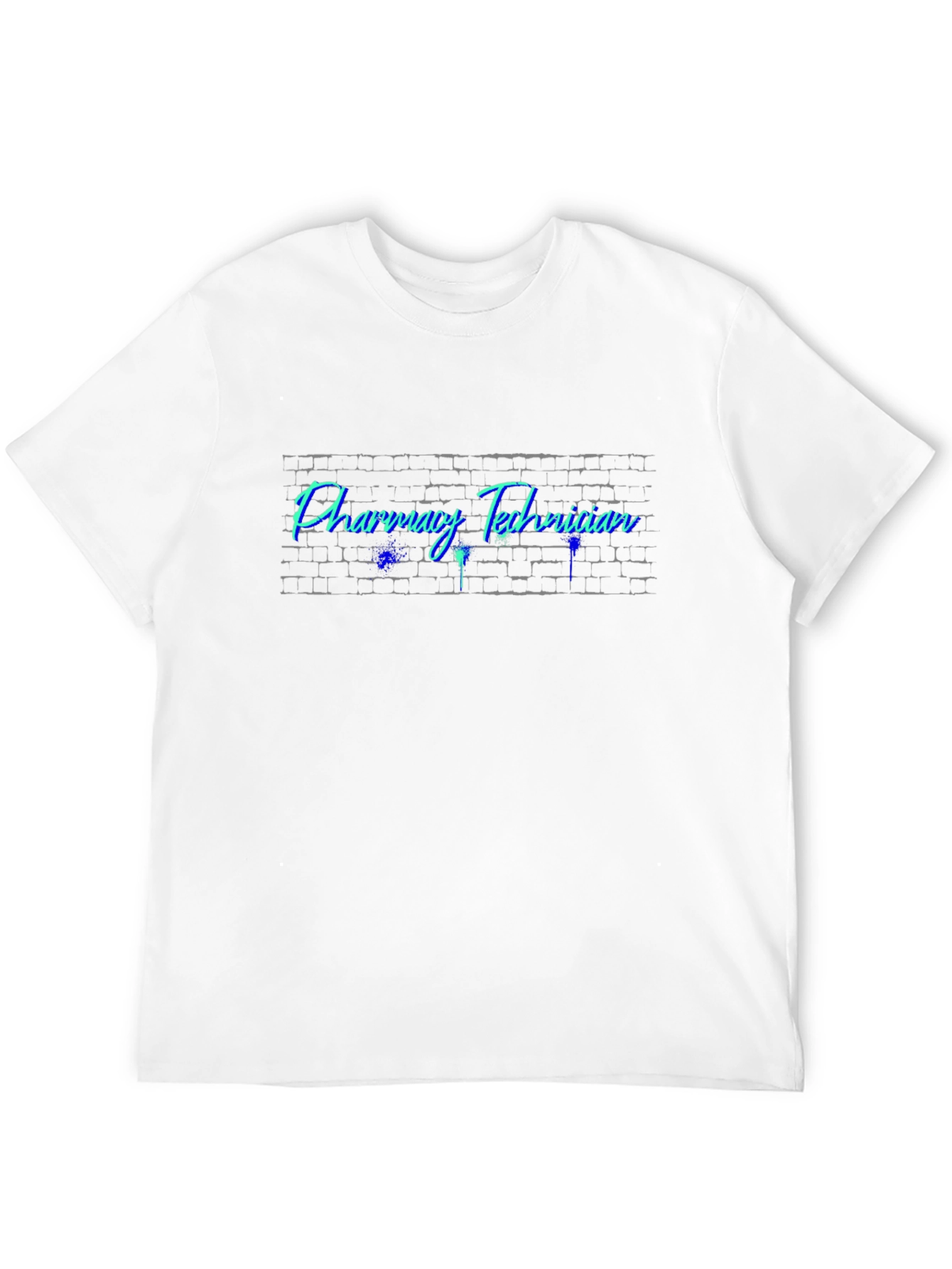 Pharmacy Technician T-Shirt - Brick Wall Design