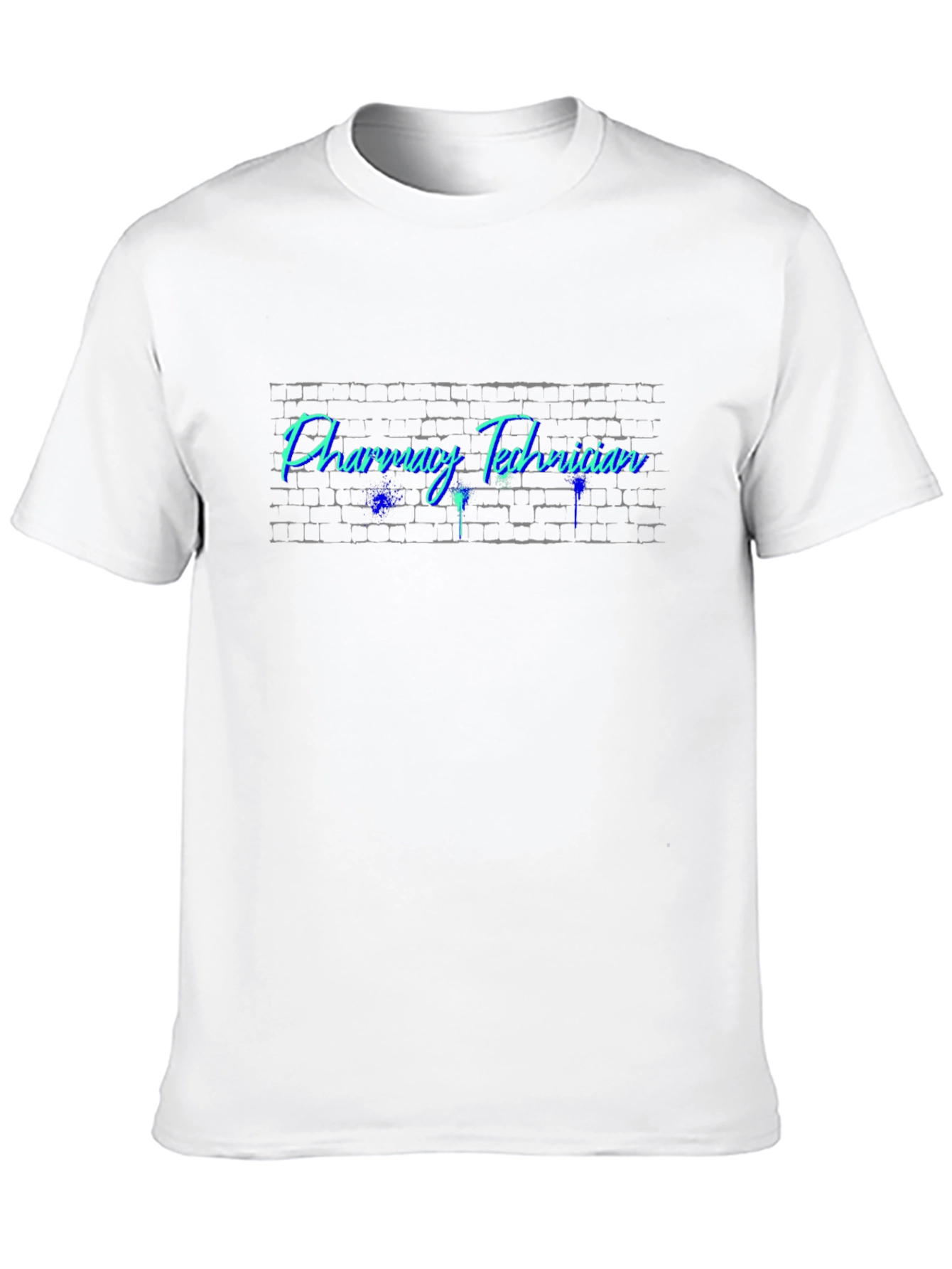 Pharmacy Technician T-Shirt - Brick Wall Design