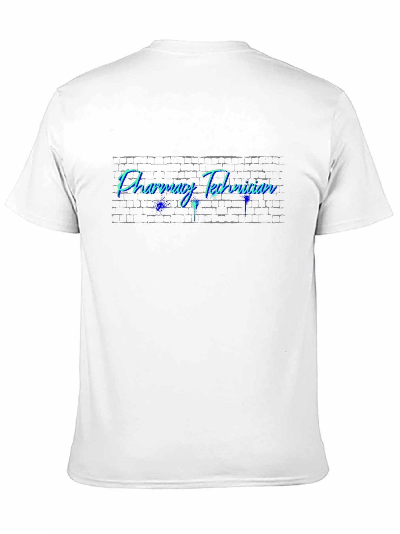 Pharmacy Technician T-Shirt - Brick Wall Design