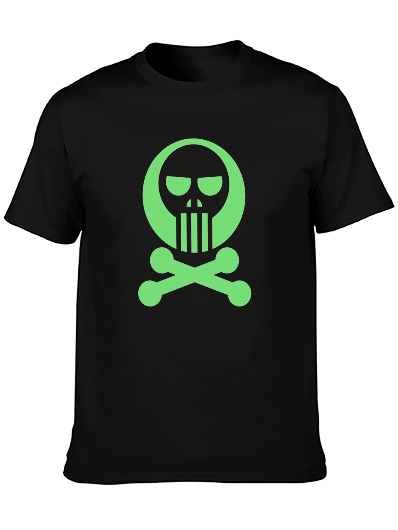 Skull & Crossbones Graphic Tee - Mens Black T-Shirt